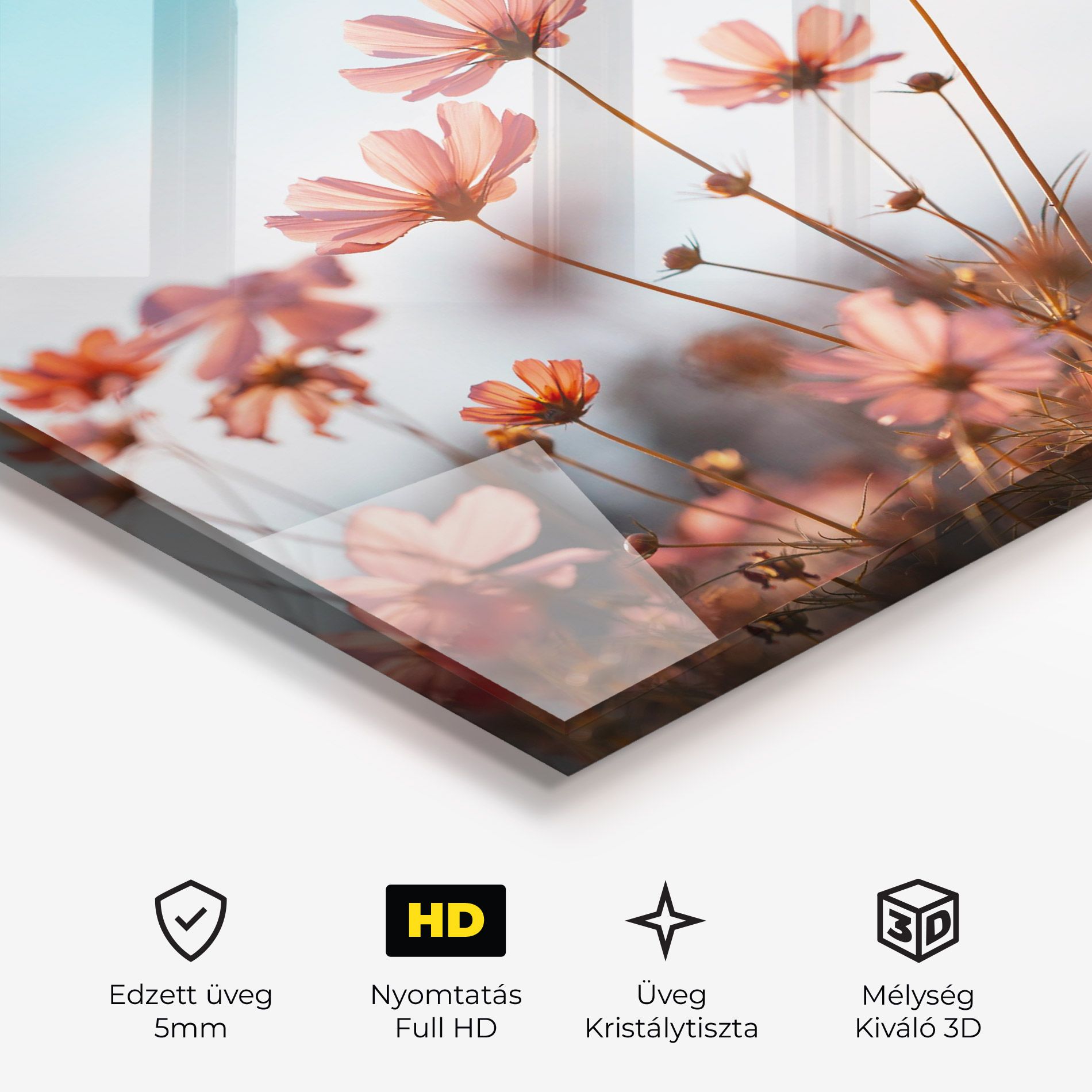 Cosmos Flowers Beautiful mockup 3
