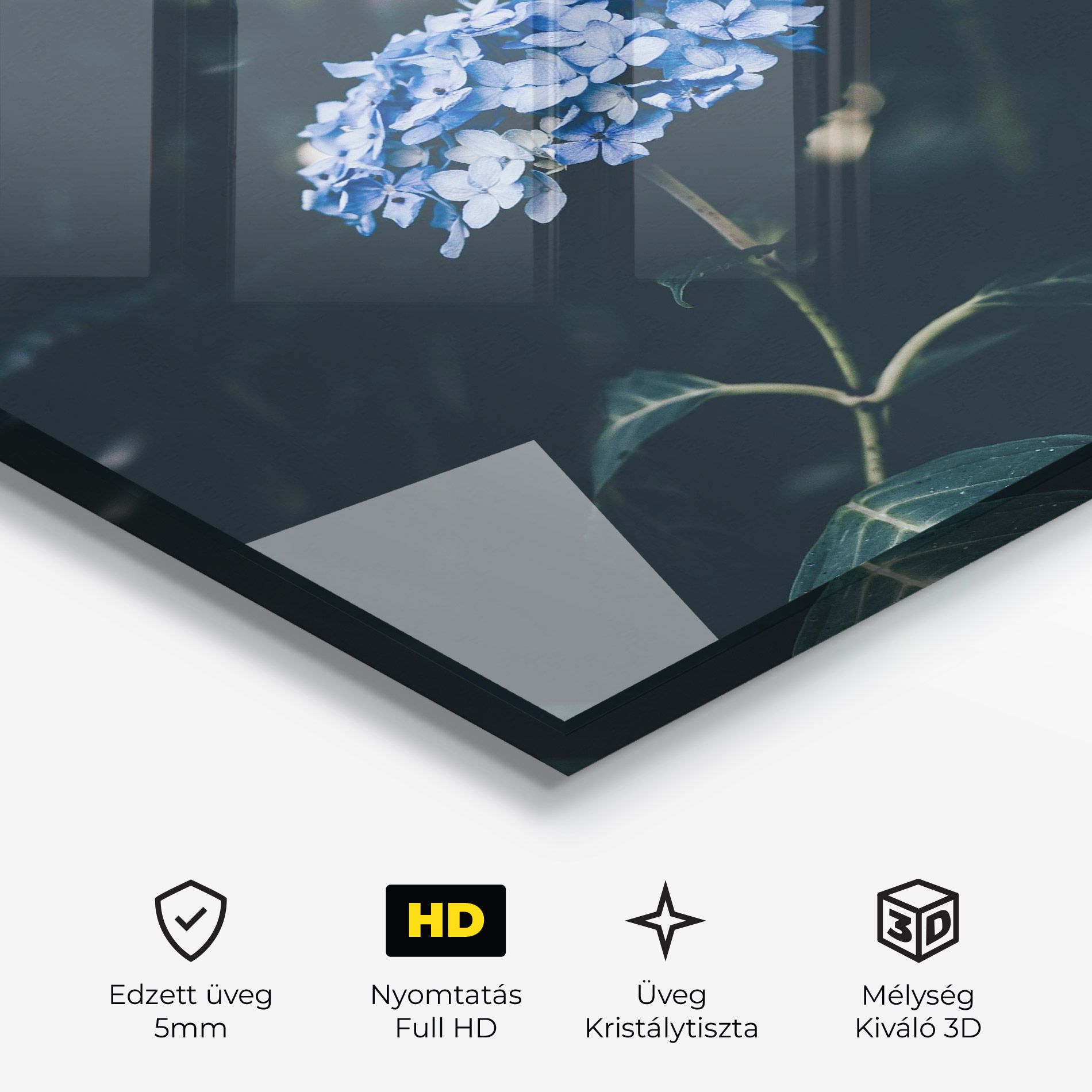 Forest Blue Flower mockup 3