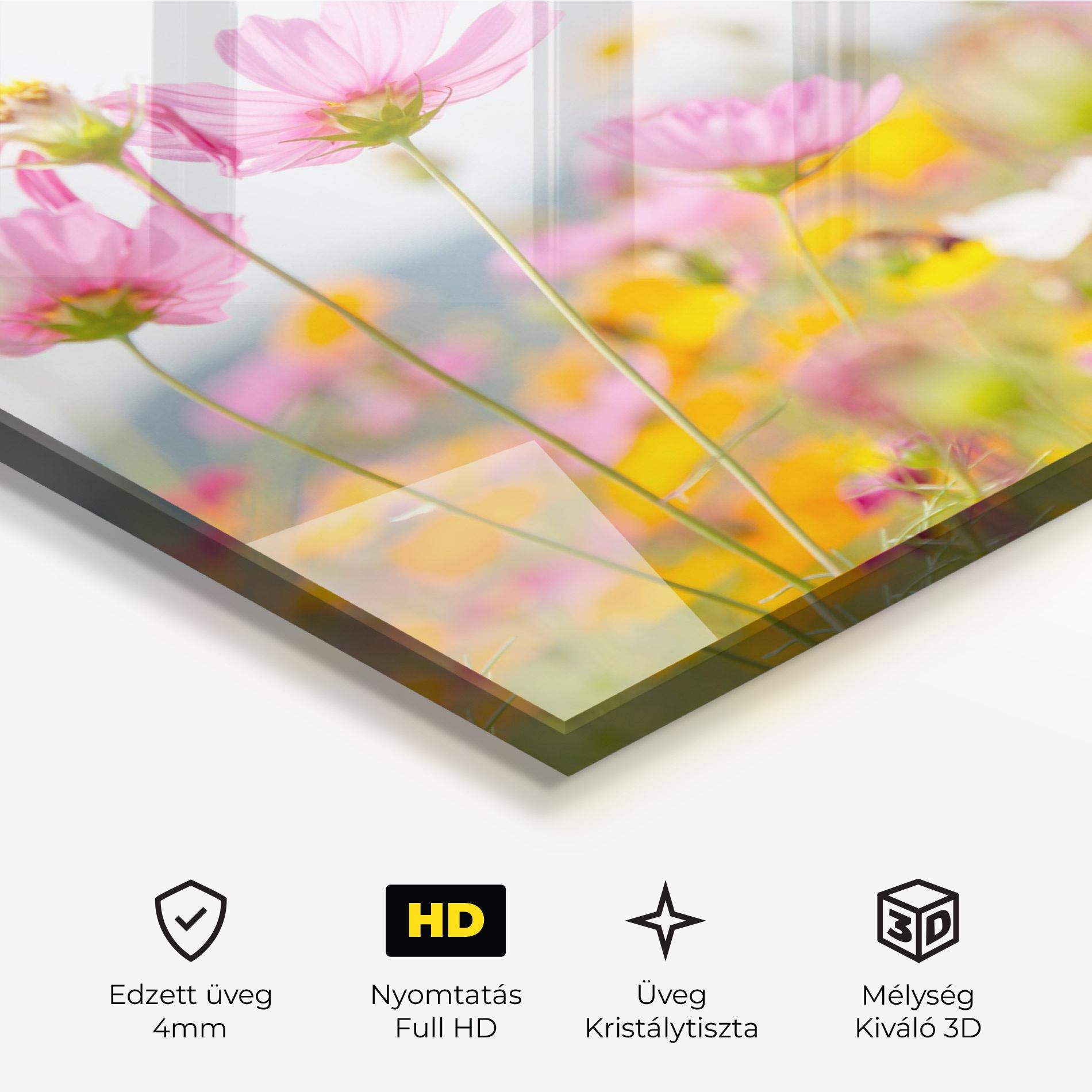 Üvegkép Cosmos Beauty Flowers mockup 3