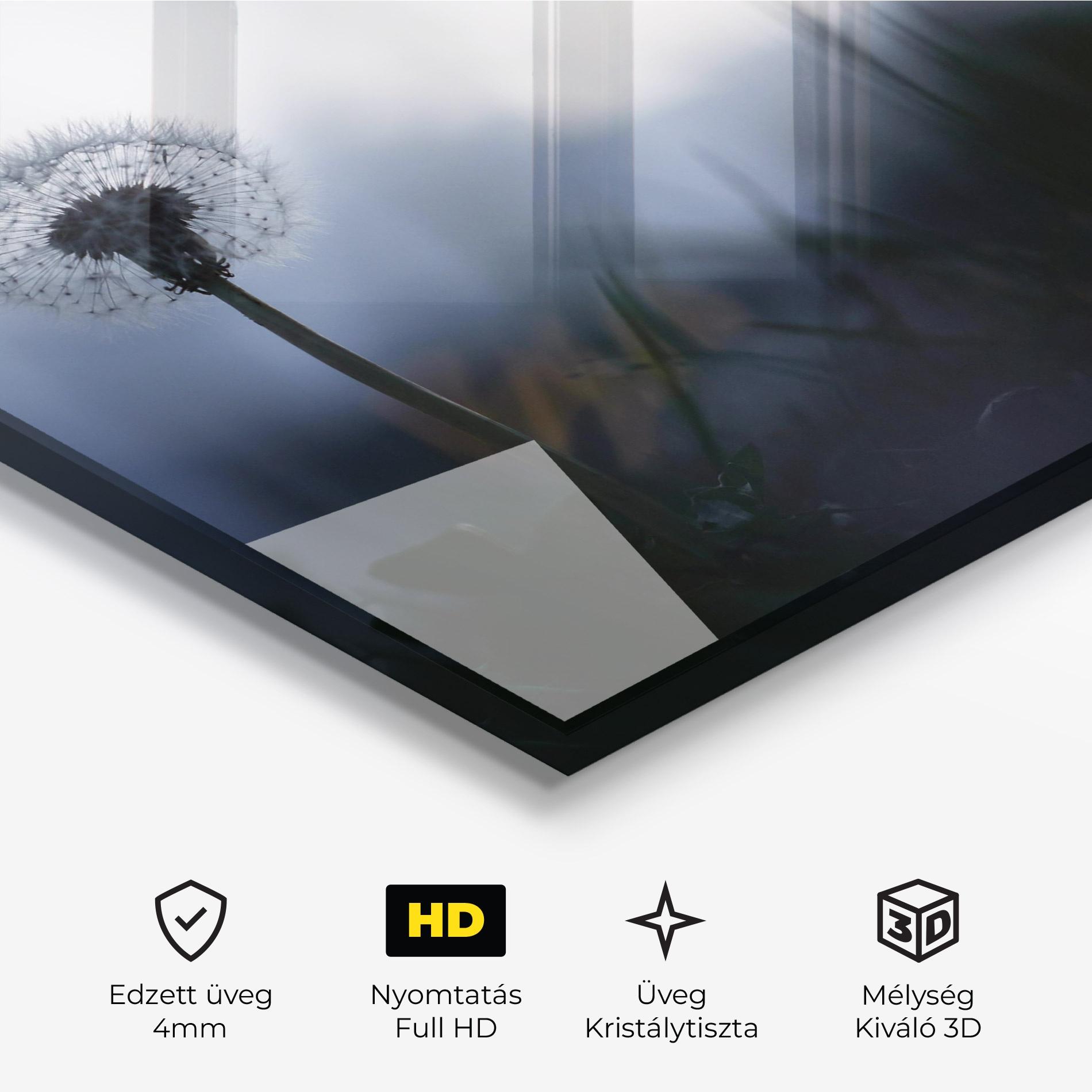 Üvegkép Dandelion Wild View mockup 3
