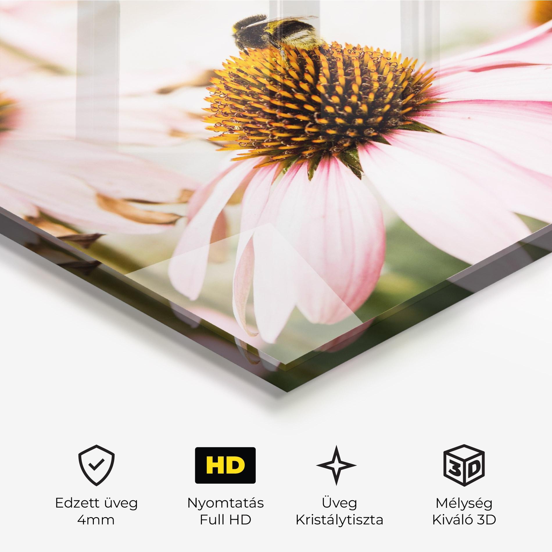 Üvegkép Daylight Flower mockup 3