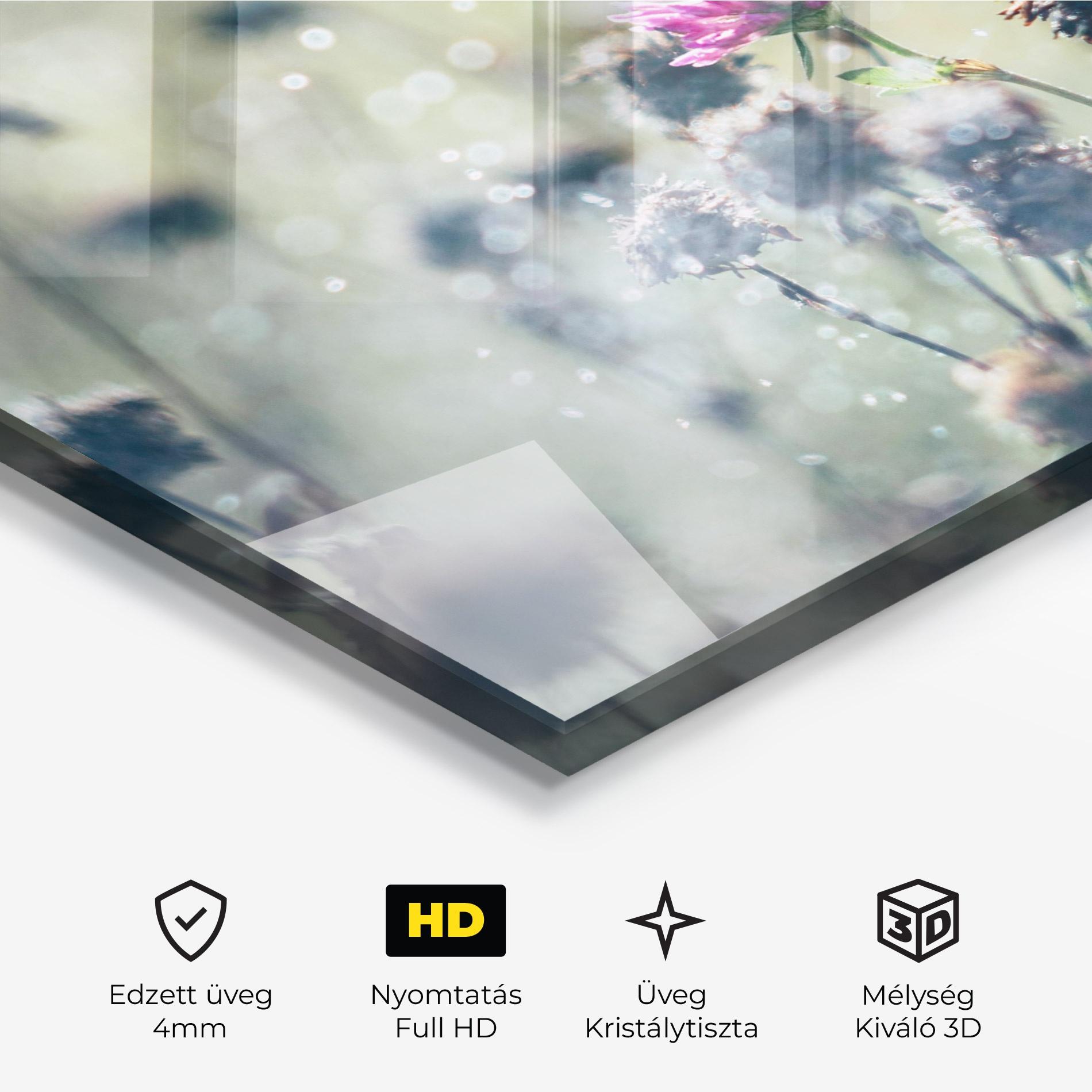 Üvegkép Dreamy Purple Flower mockup 3