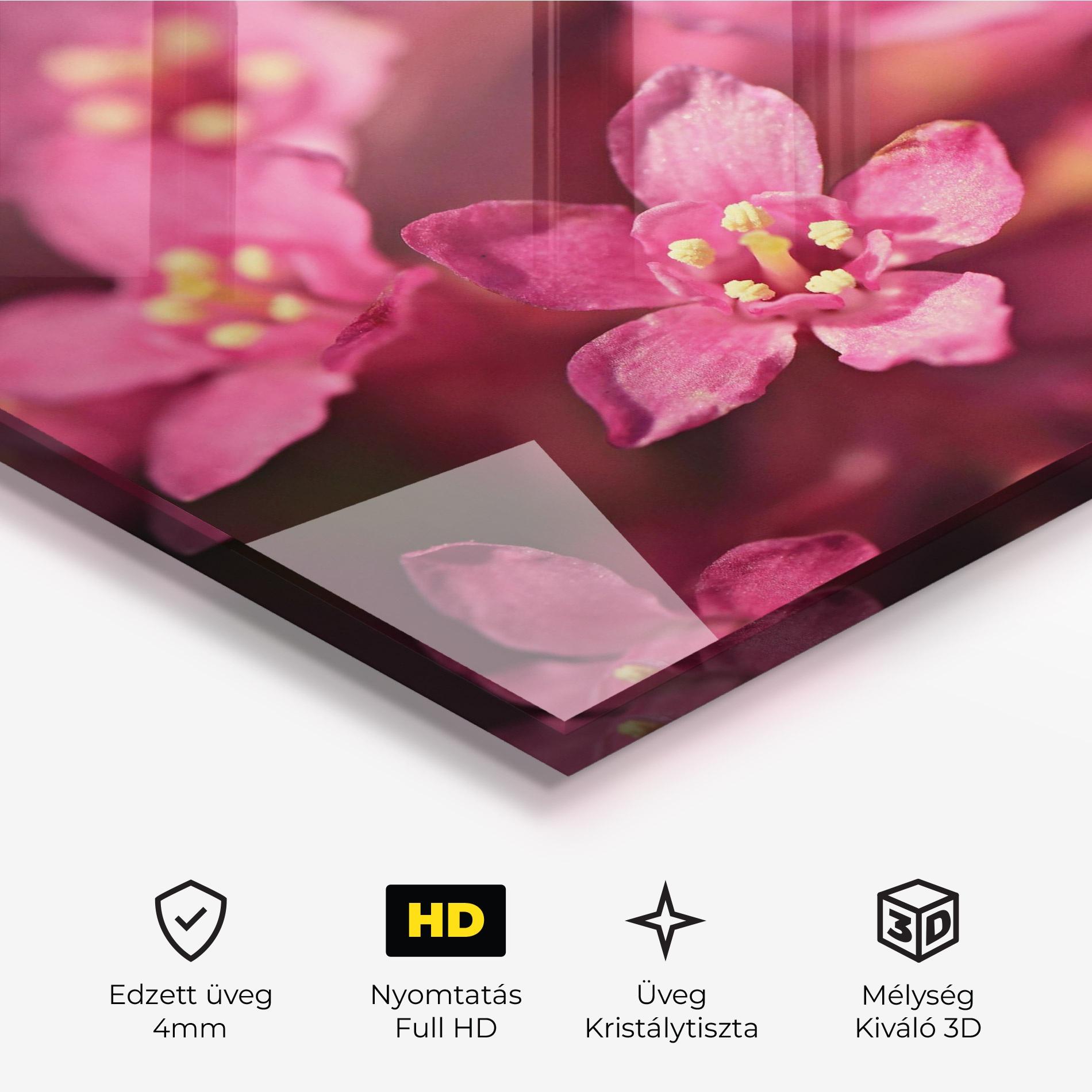 Üvegkép Flower Background mockup 3