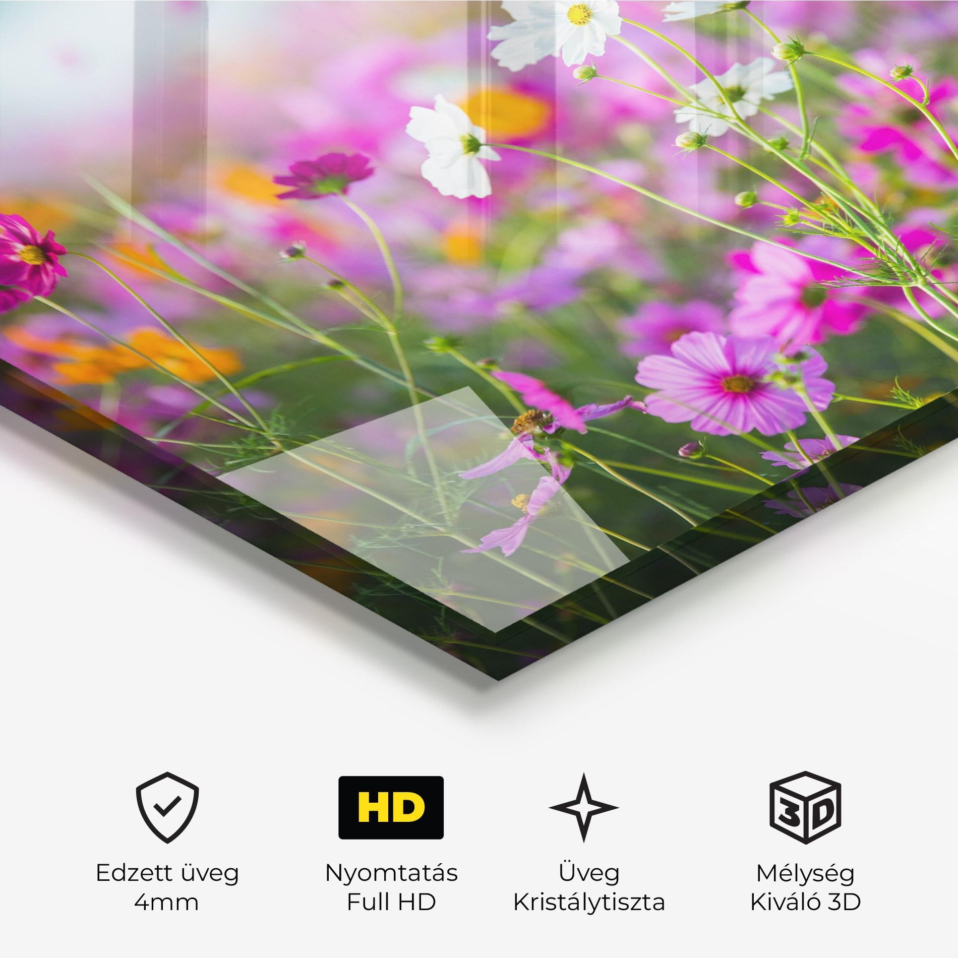 Üvegkép Flower Grassland mockup 3