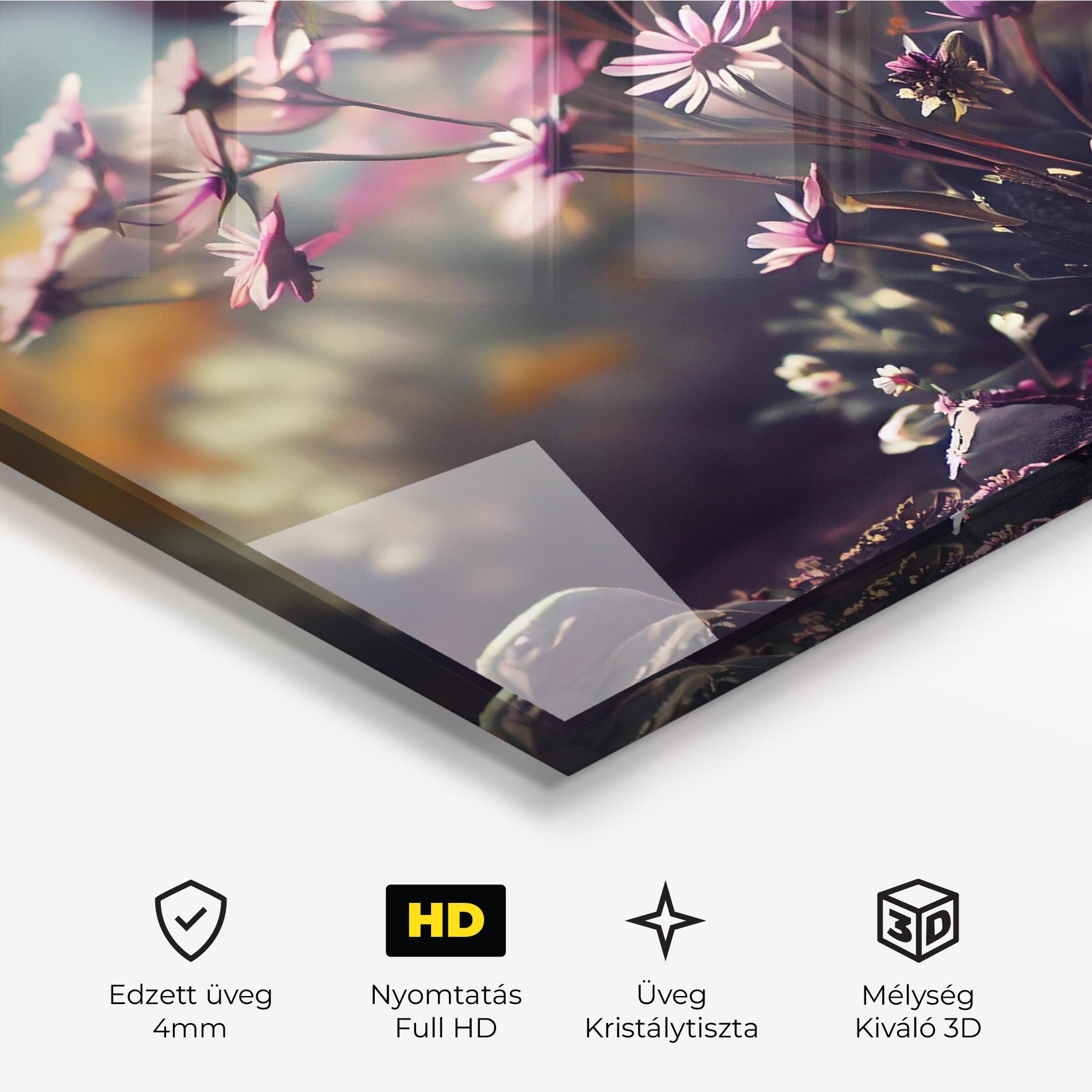 Üvegkép Vibrant Meadow mockup 3