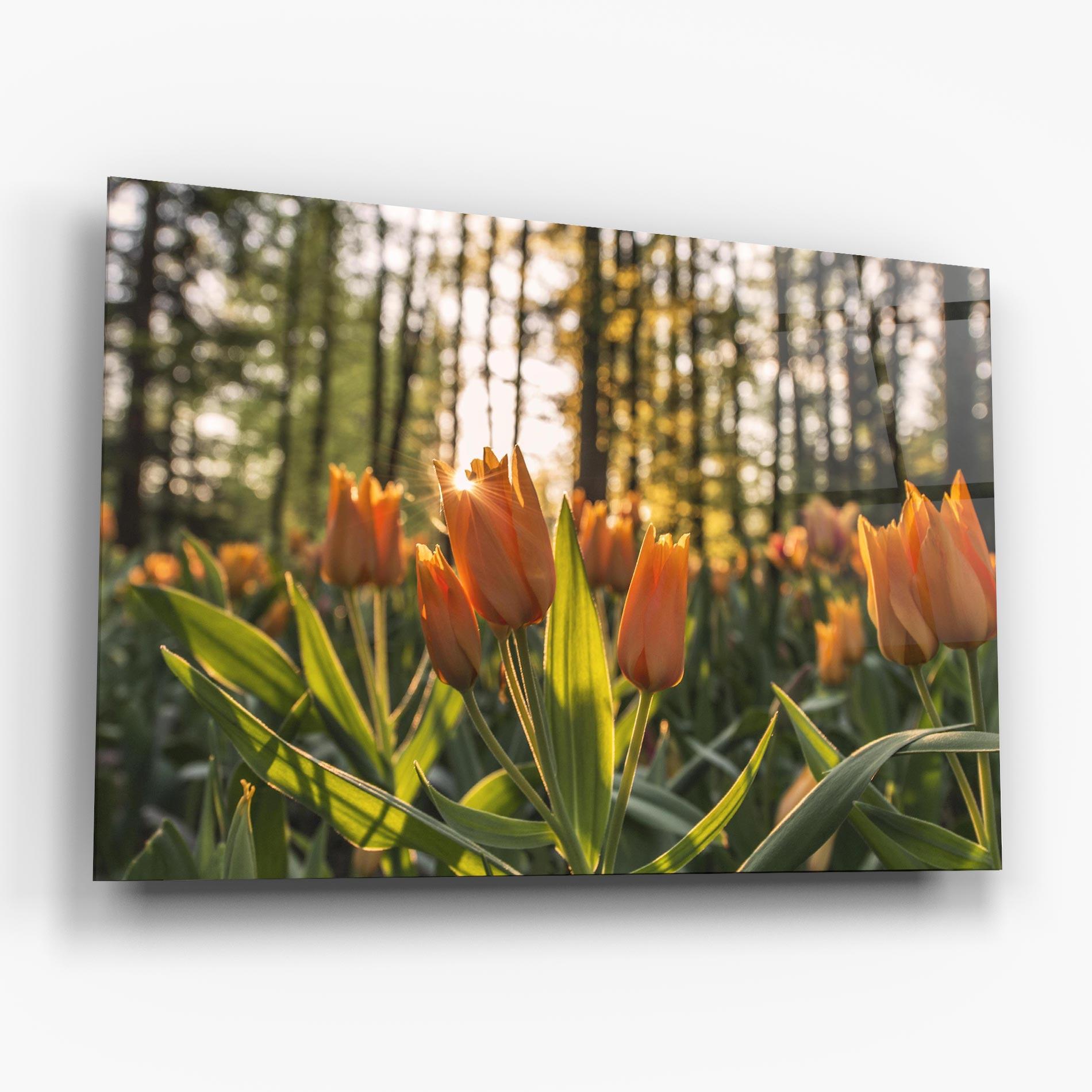 Üvegkép Forest Tulips mockup 6