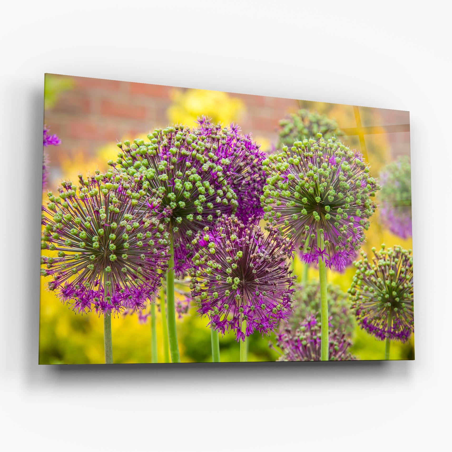 Üvegkép Green Purple Garden mockup 6