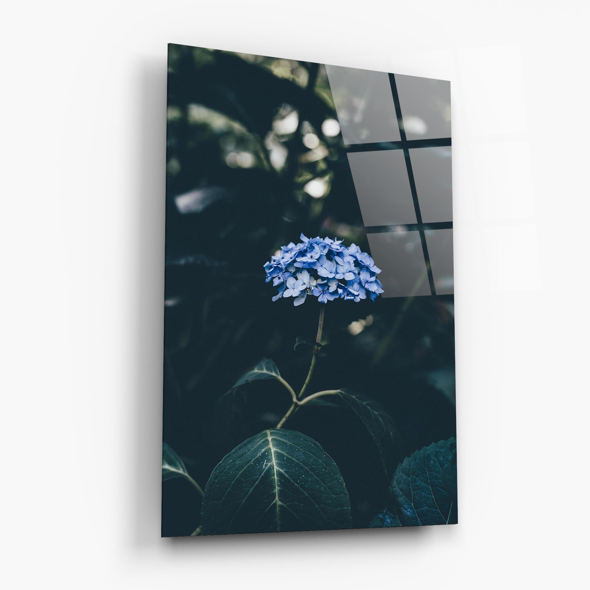 Üvegkép Forest Blue Flower mockup 6