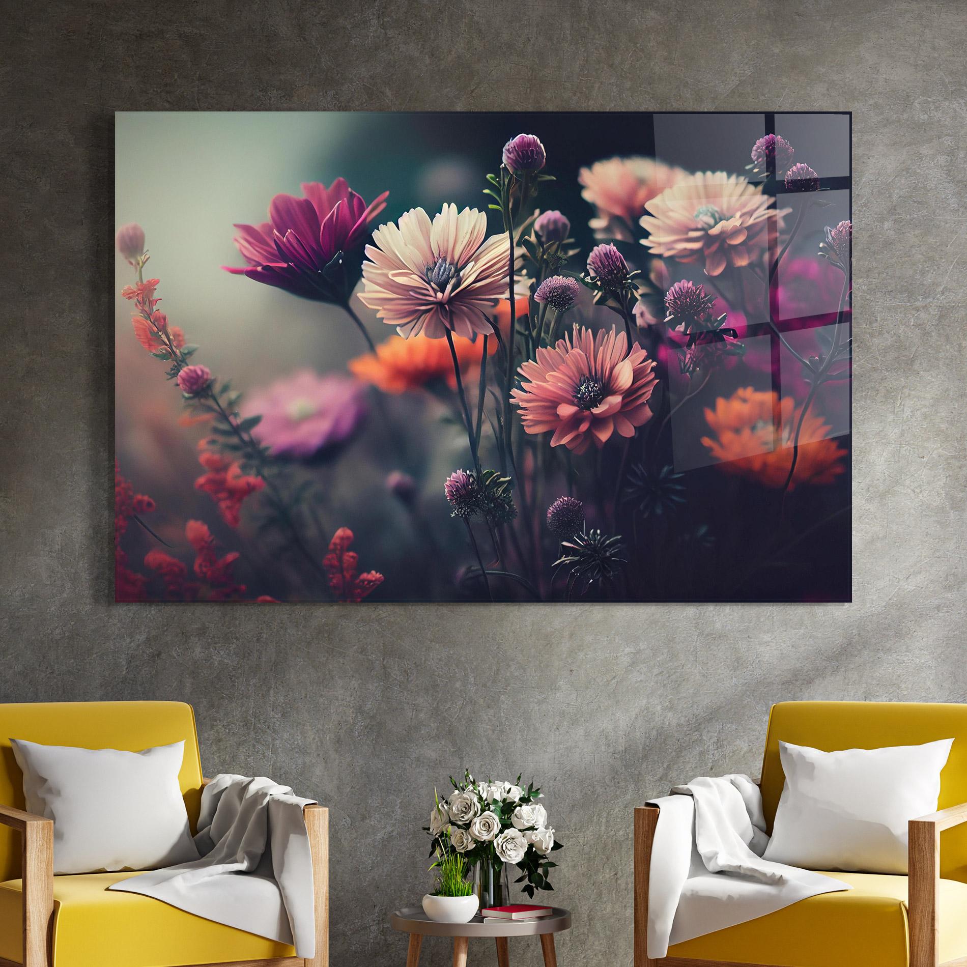 Üvegkép Beautiful Flower Garden mockup 4