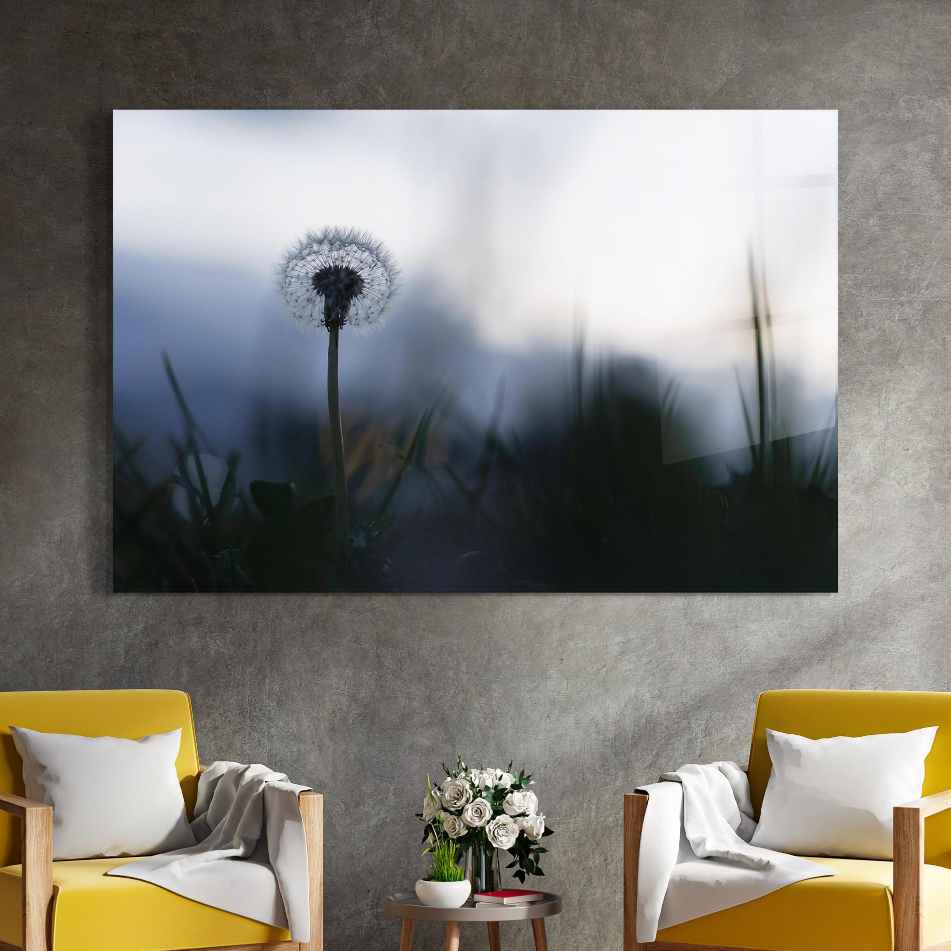 Üvegkép Dandelion Wild View mockup 4