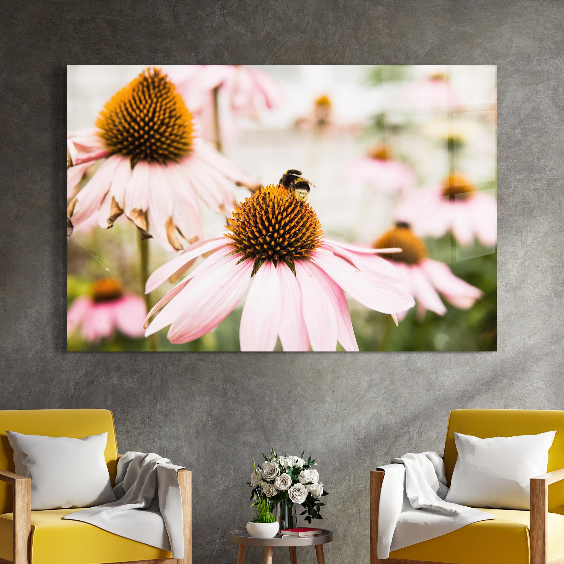 Üvegkép Daylight Flower mockup 4