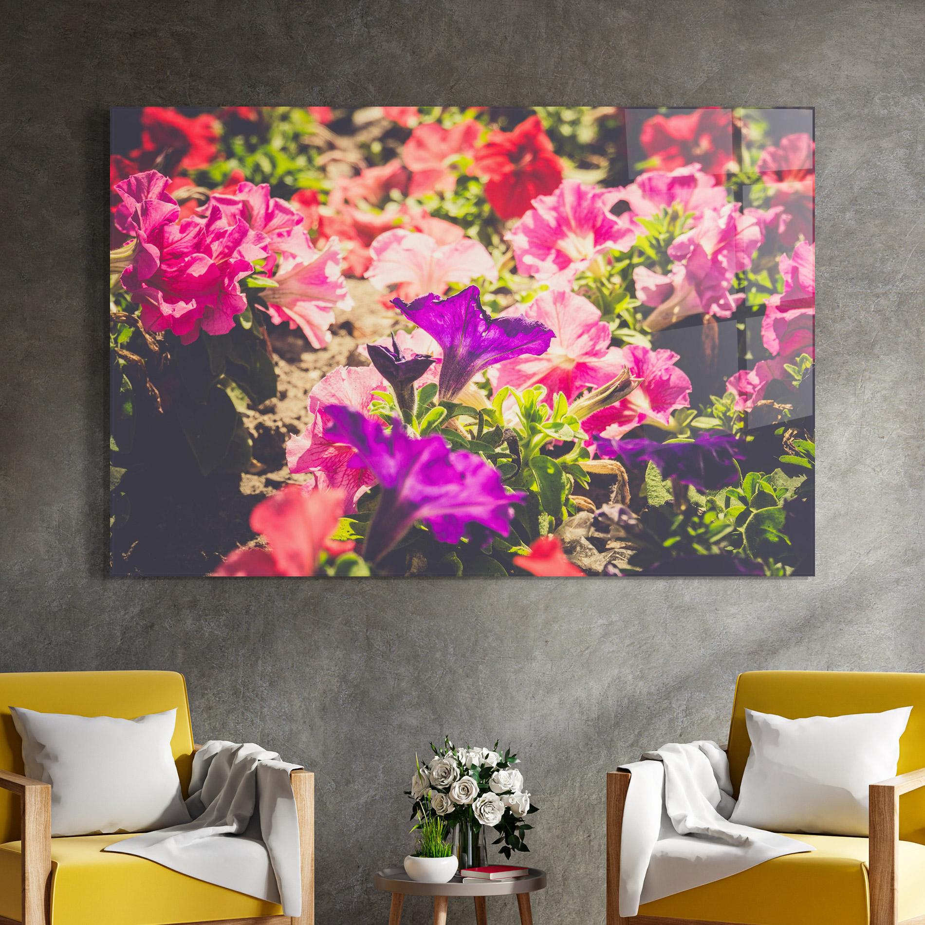 Üvegkép Daylight Purple Flower mockup 4