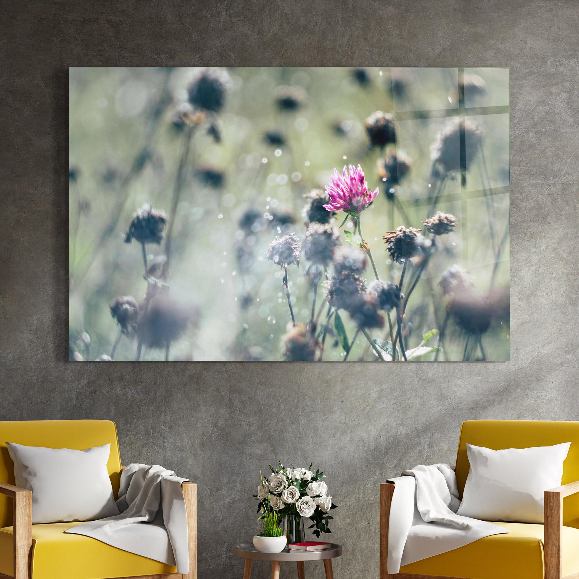 Üvegkép Dreamy Purple Flower mockup 4