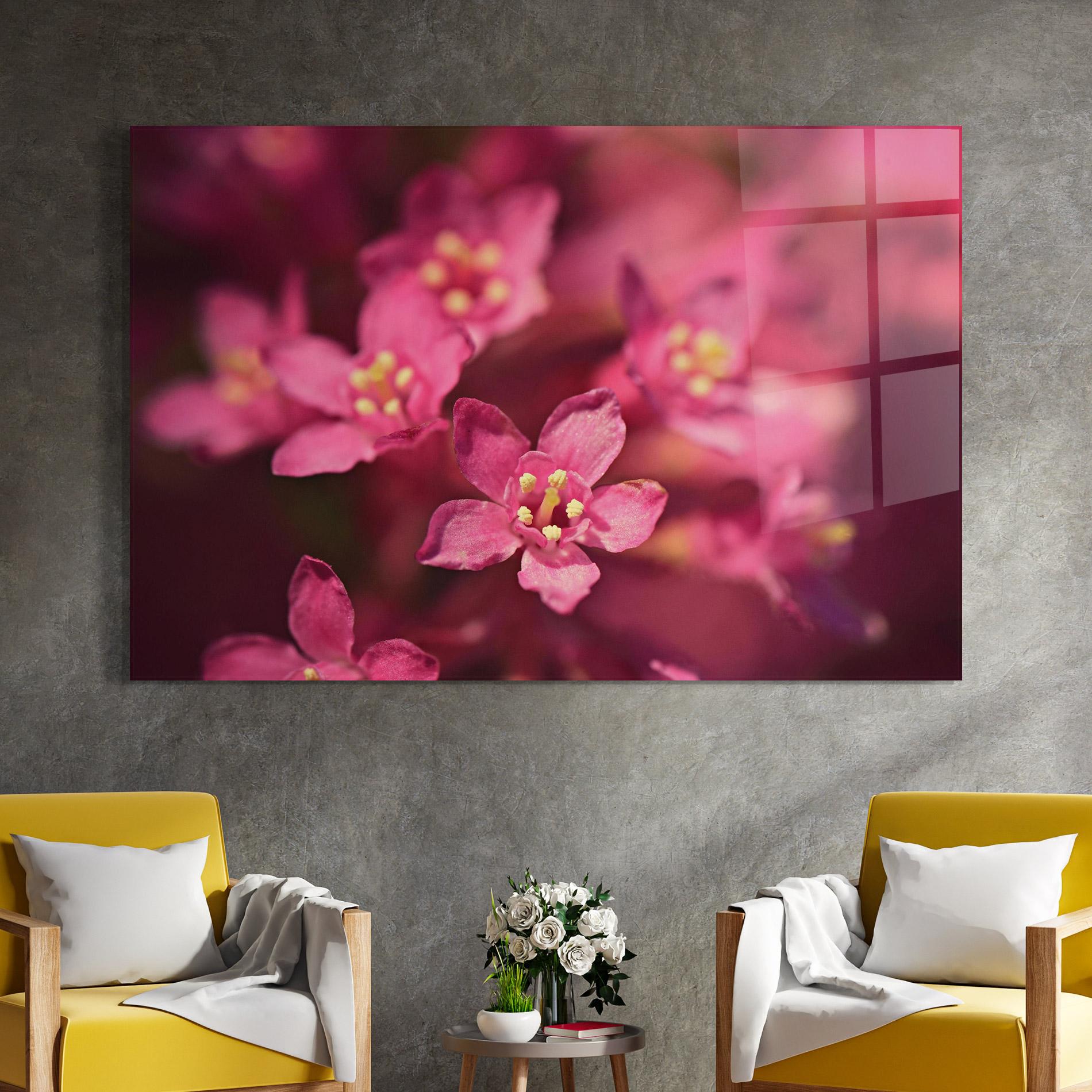 Üvegkép Flower Background mockup 4