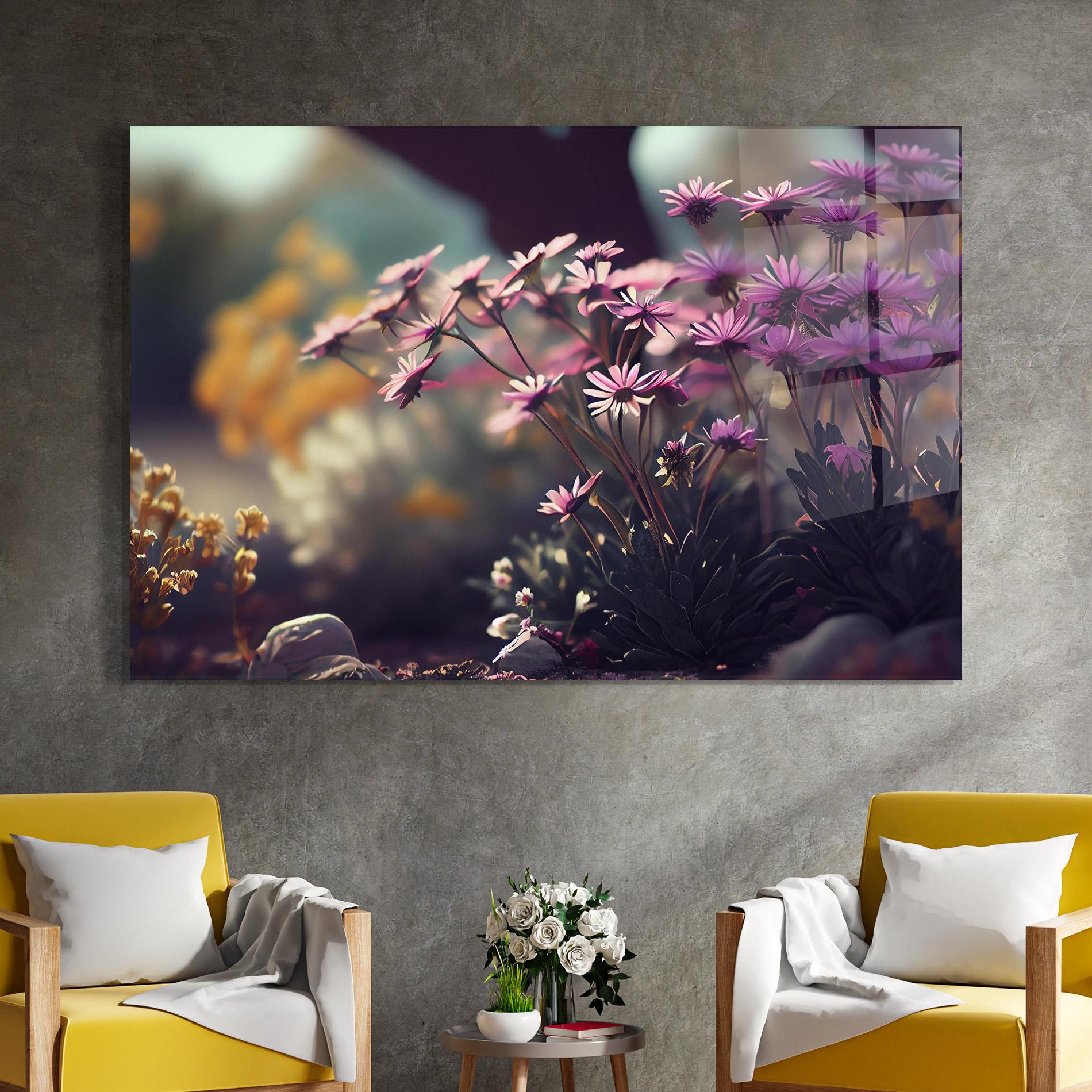 Üvegkép Vibrant Meadow mockup 4