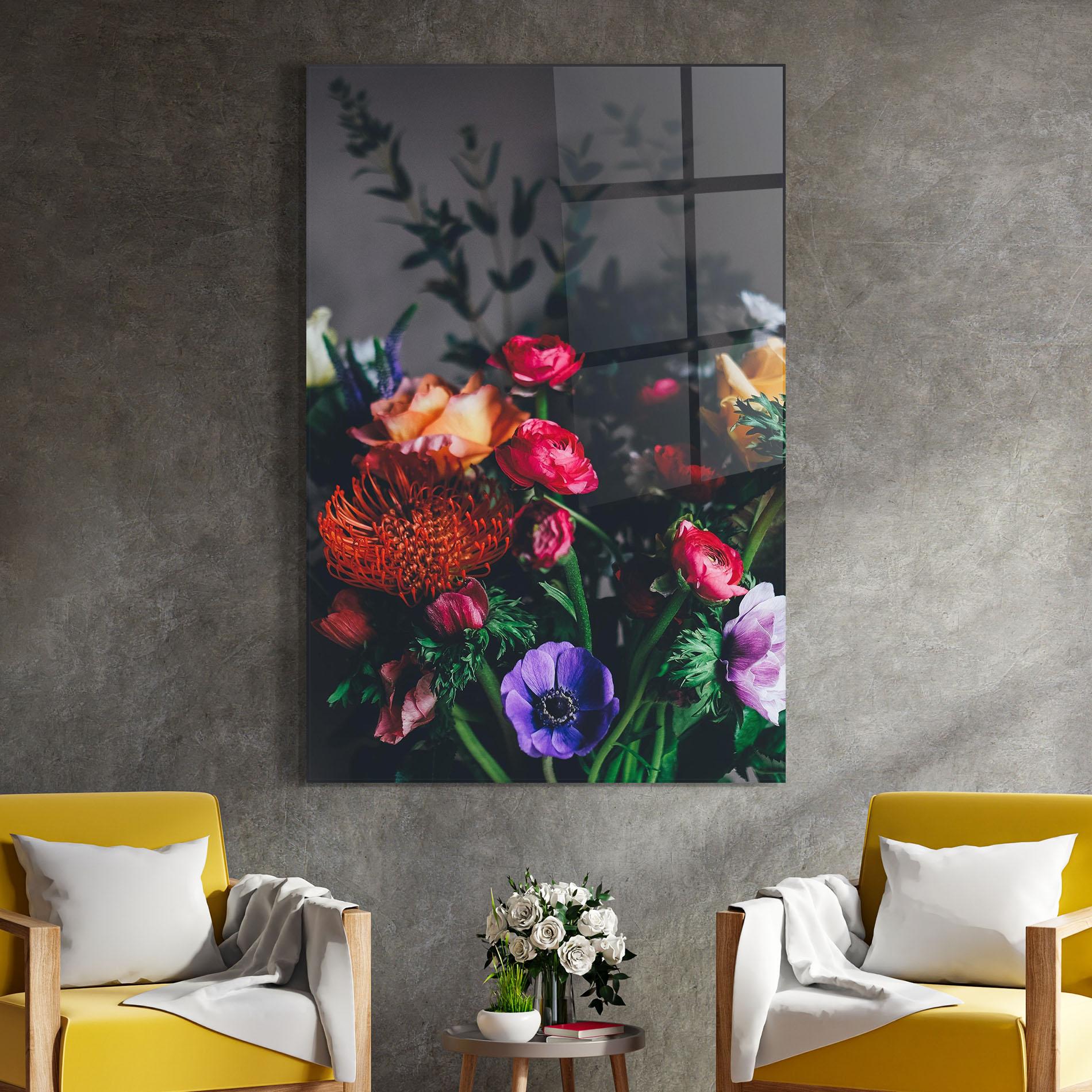 Üvegkép Flower Garden mockup 4