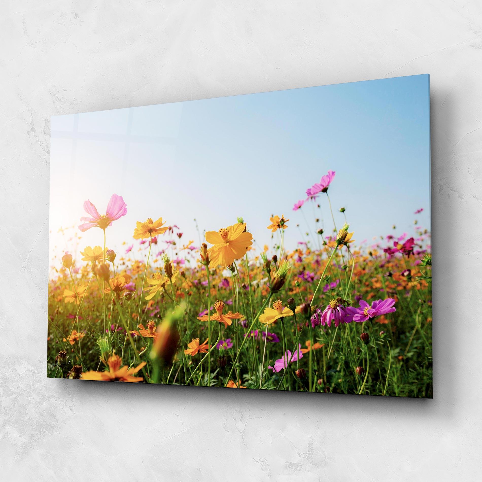 Üvegkép Cosmos Field Sunset mockup 1