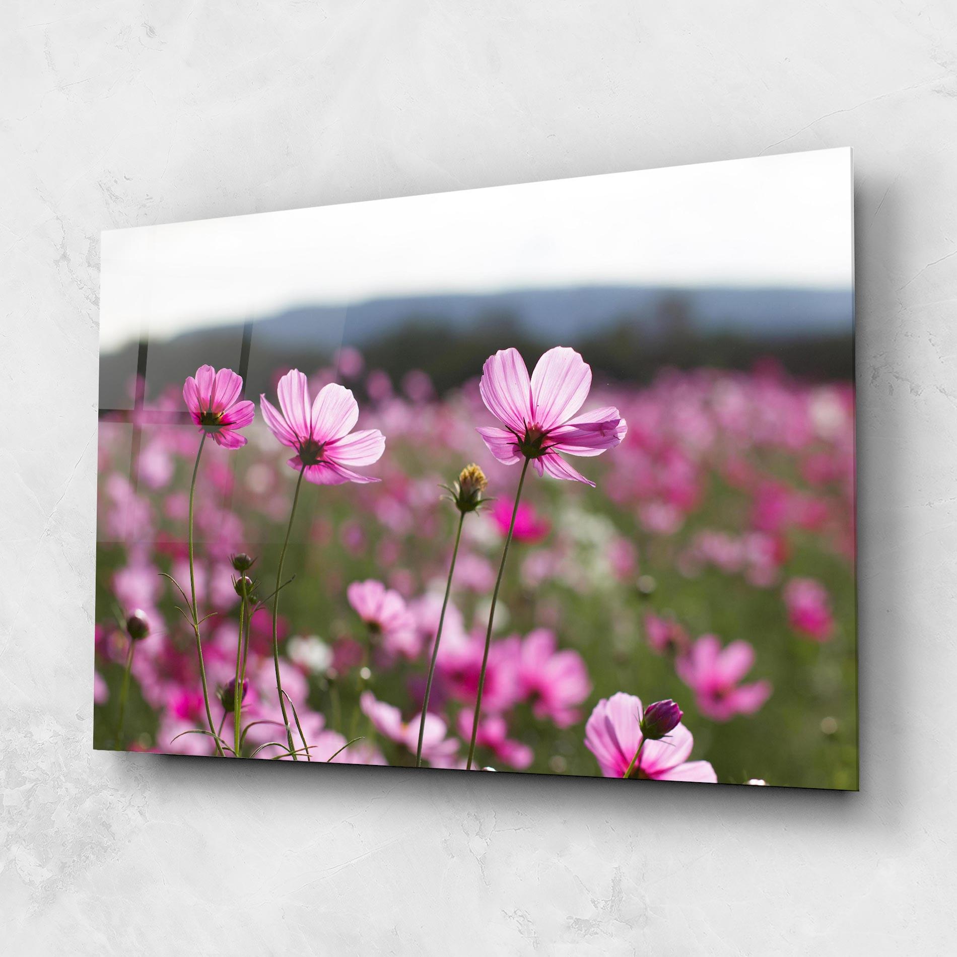 Üvegkép Cosmos Flower mockup 1