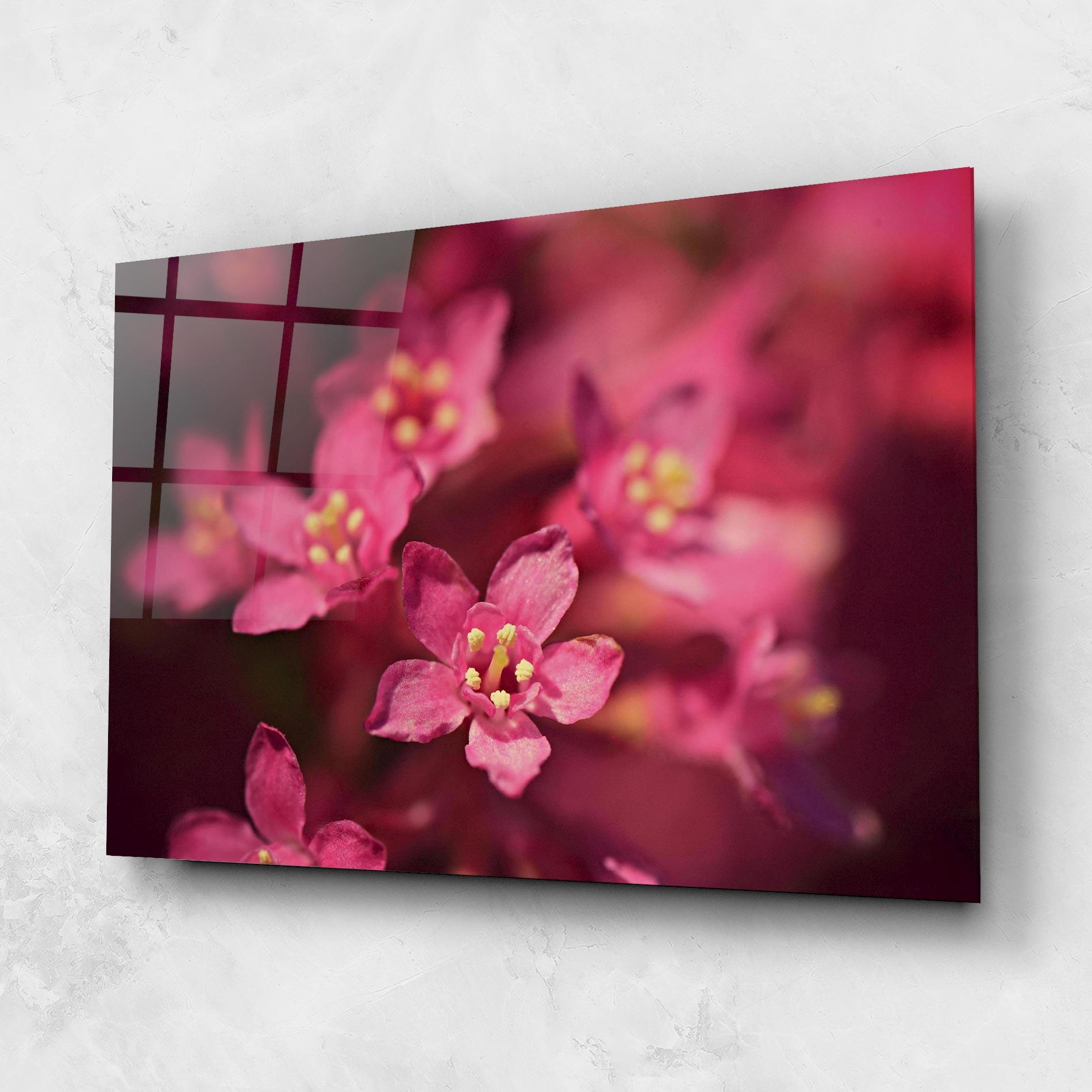 Üvegkép Flower Background mockup 1