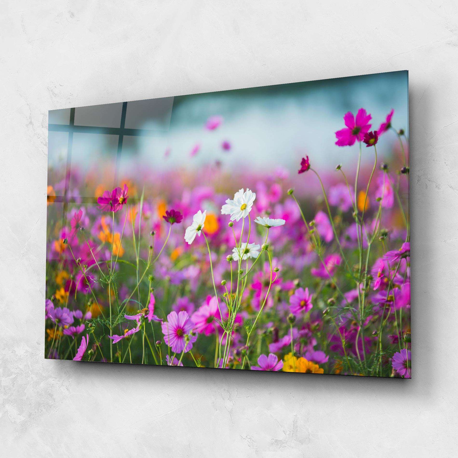 Üvegkép Flower Grassland mockup 1