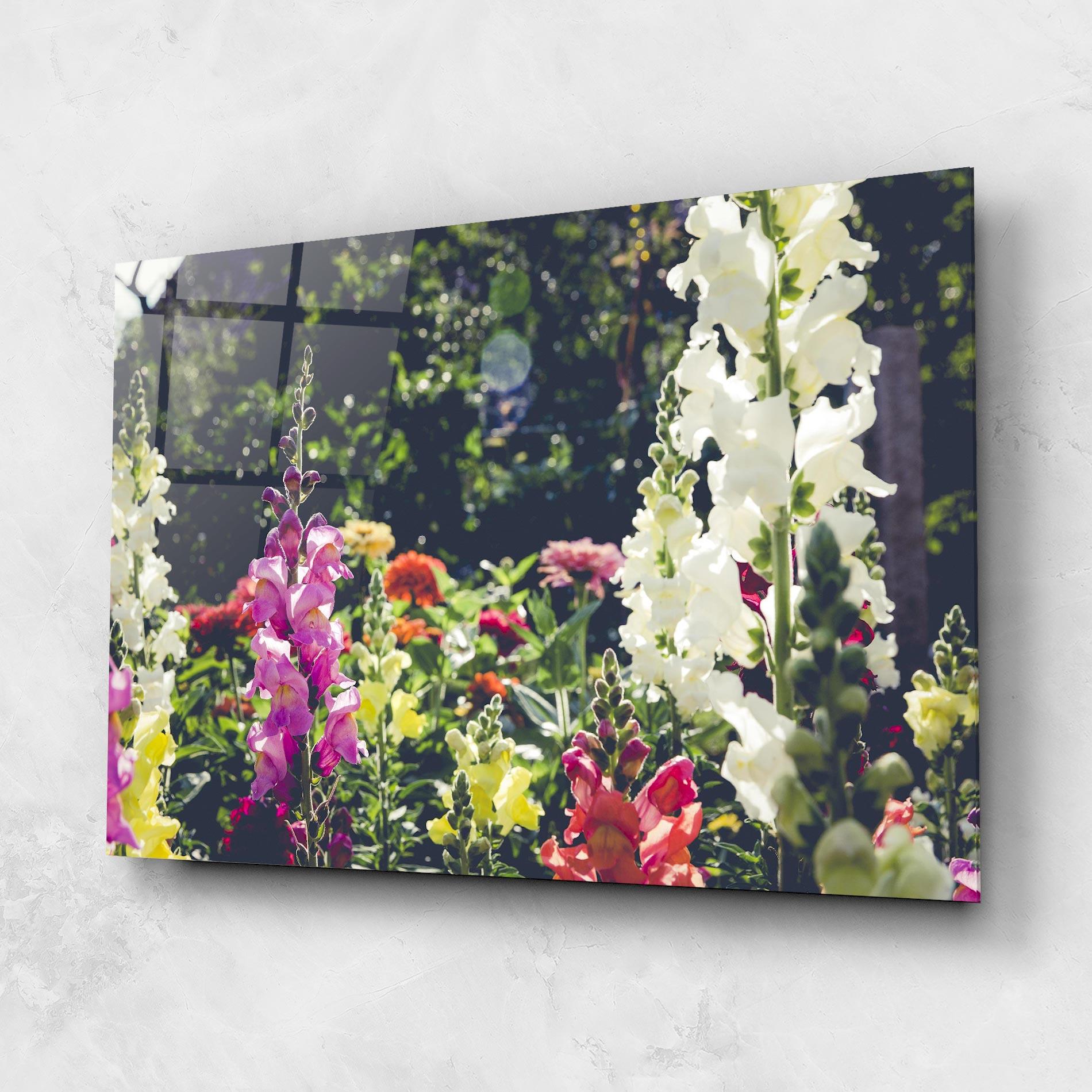 Üvegkép Garden Pretty Flowers mockup 1