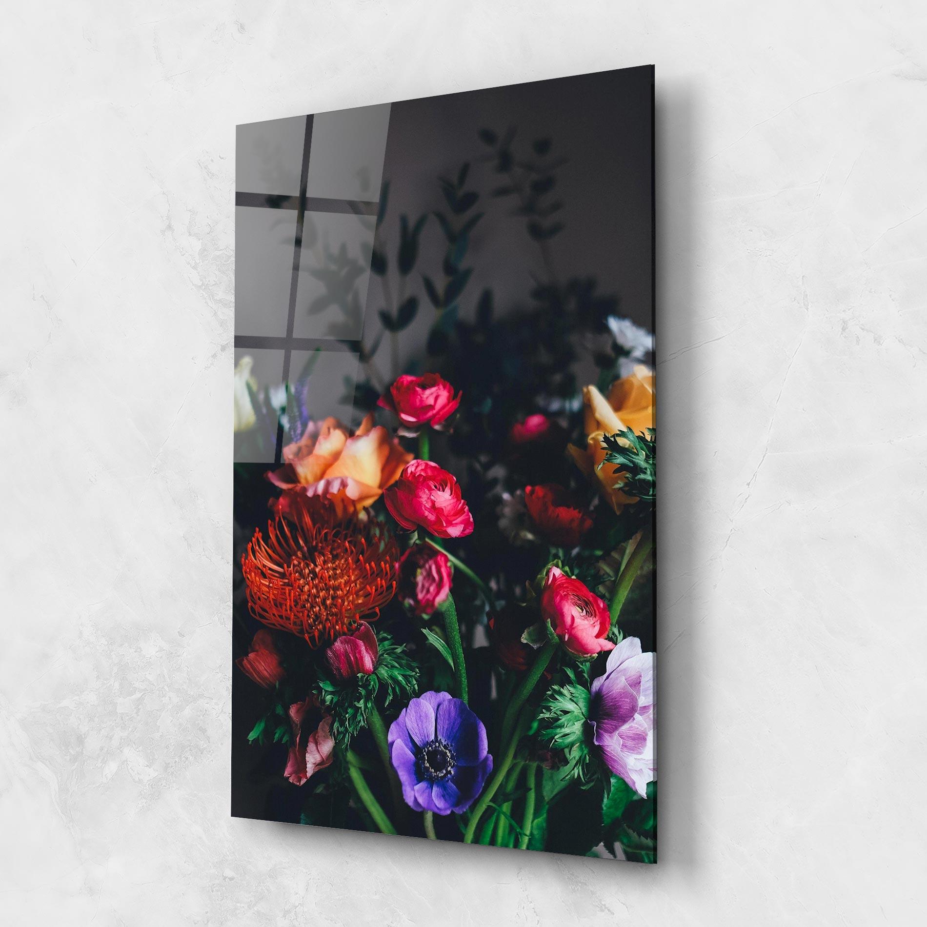 Üvegkép Flower Garden mockup 1