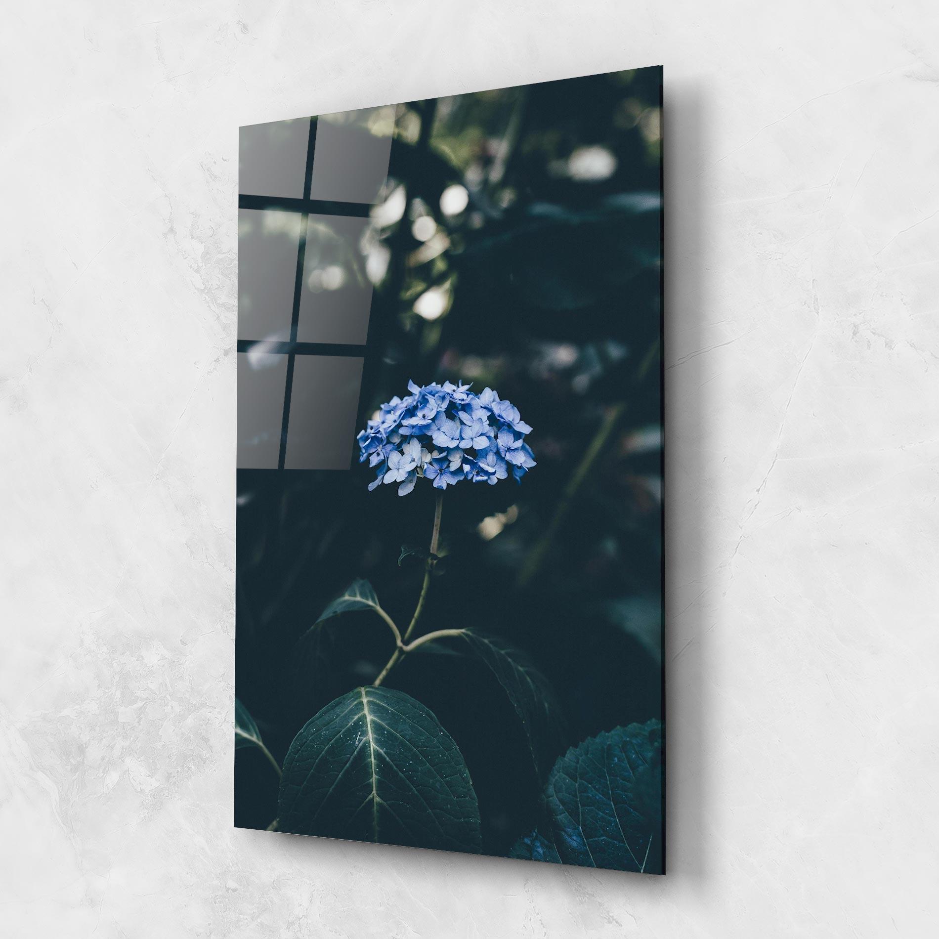 Üvegkép Forest Blue Flower mockup 1