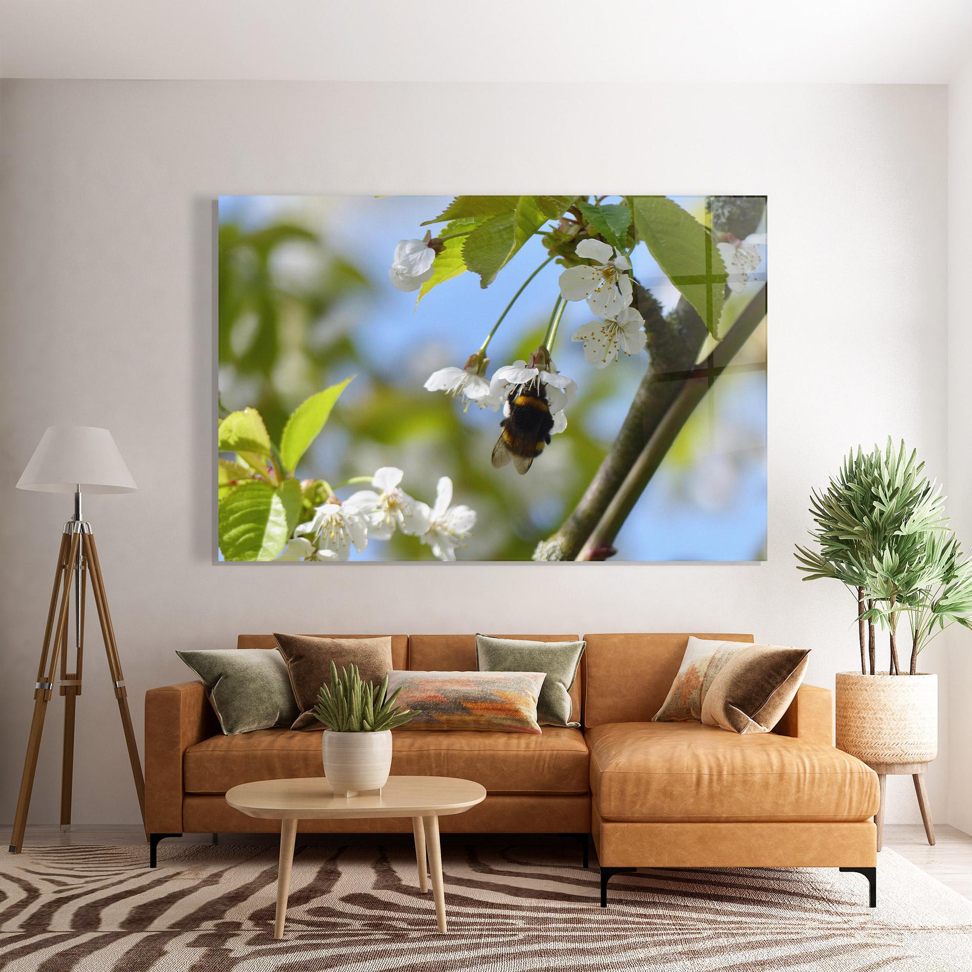 Üvegkép Bee Wild Tree mockup 7