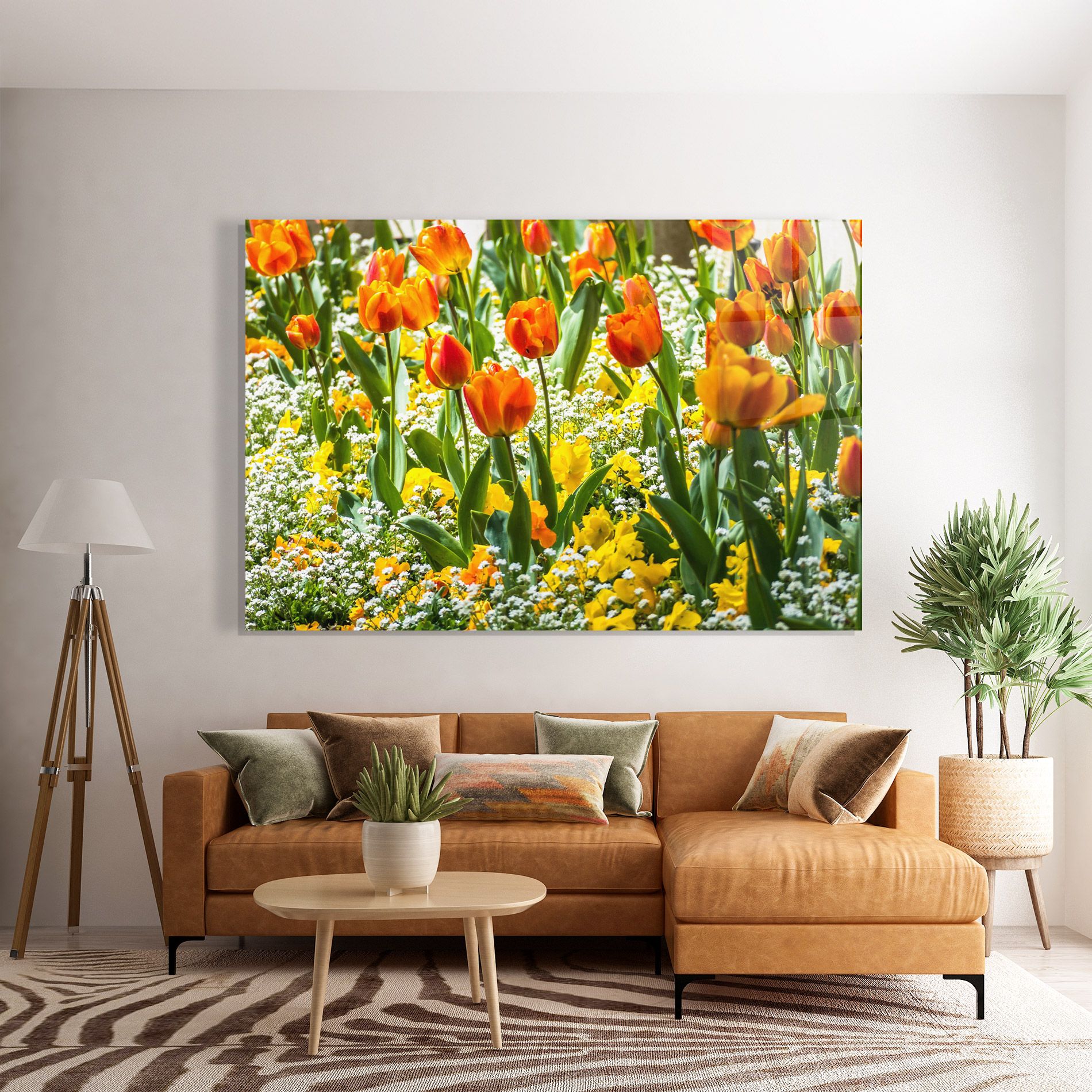 Colorful Tulips Garden mockup 7
