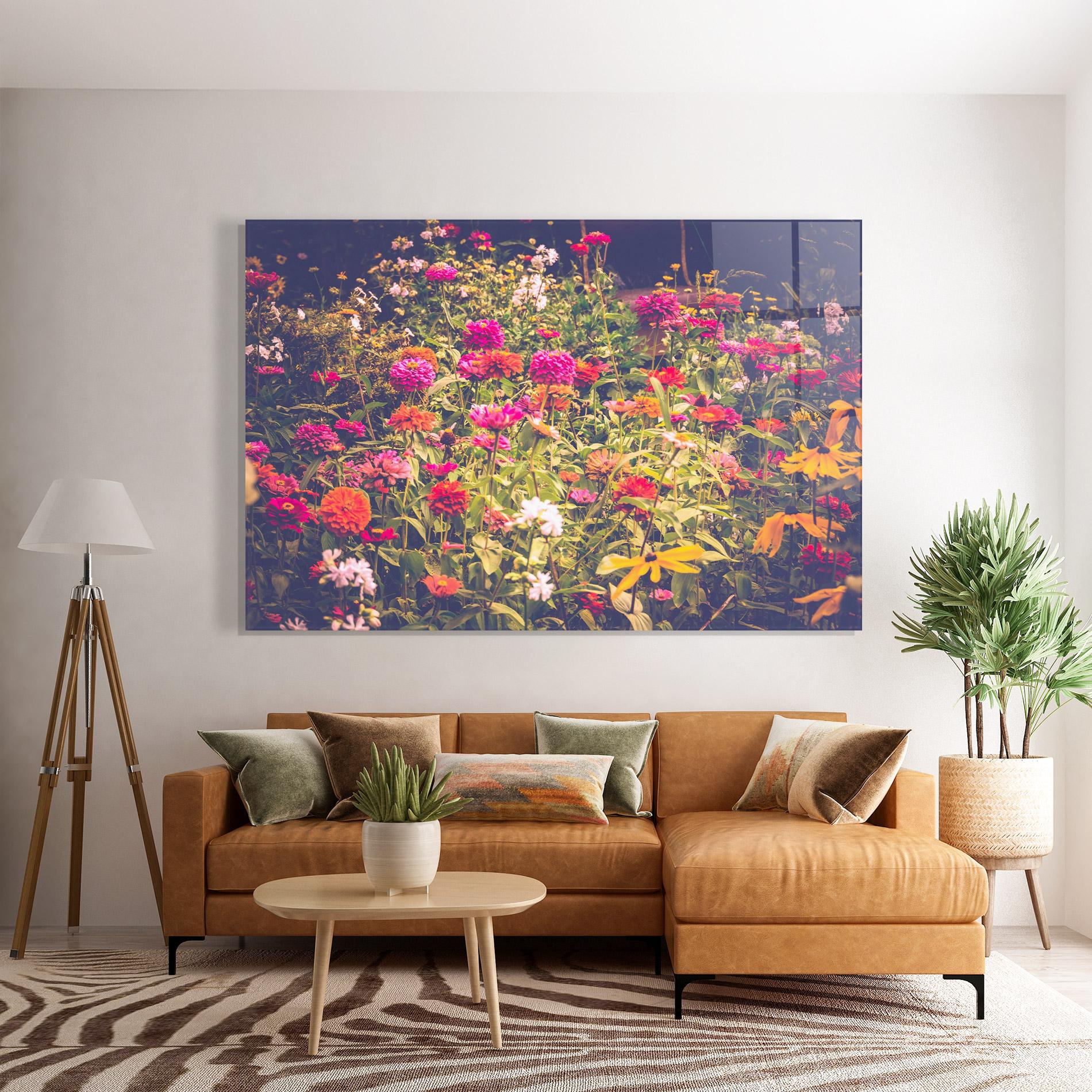 Üvegkép Colorful Wild Field mockup 7