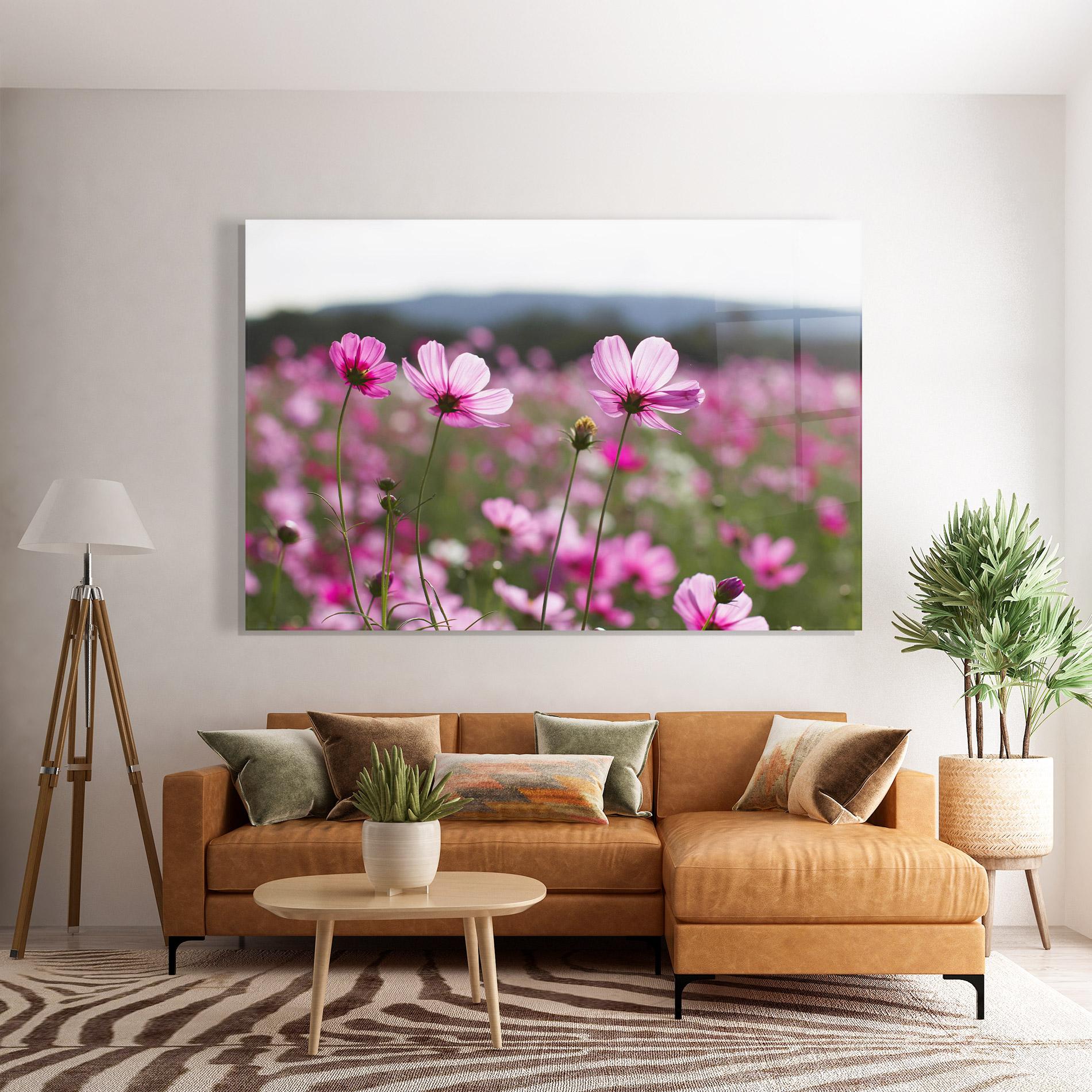 Üvegkép Cosmos Flower mockup 7