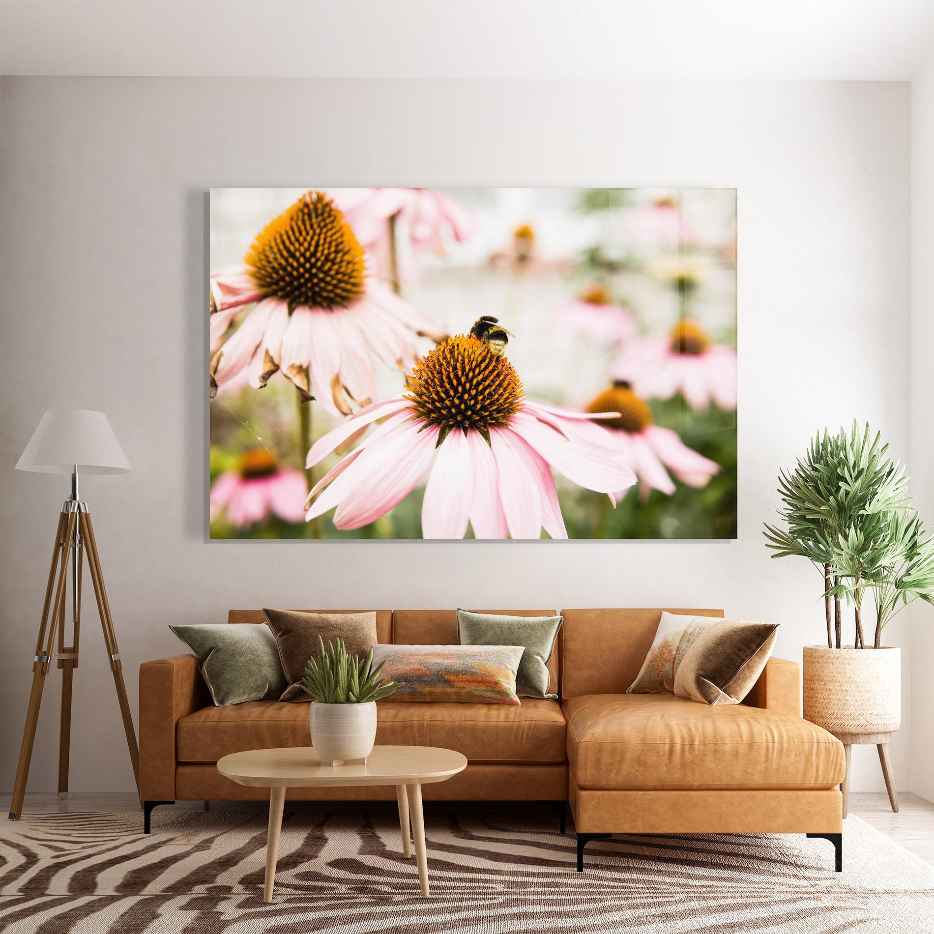 Üvegkép Daylight Flower mockup 7