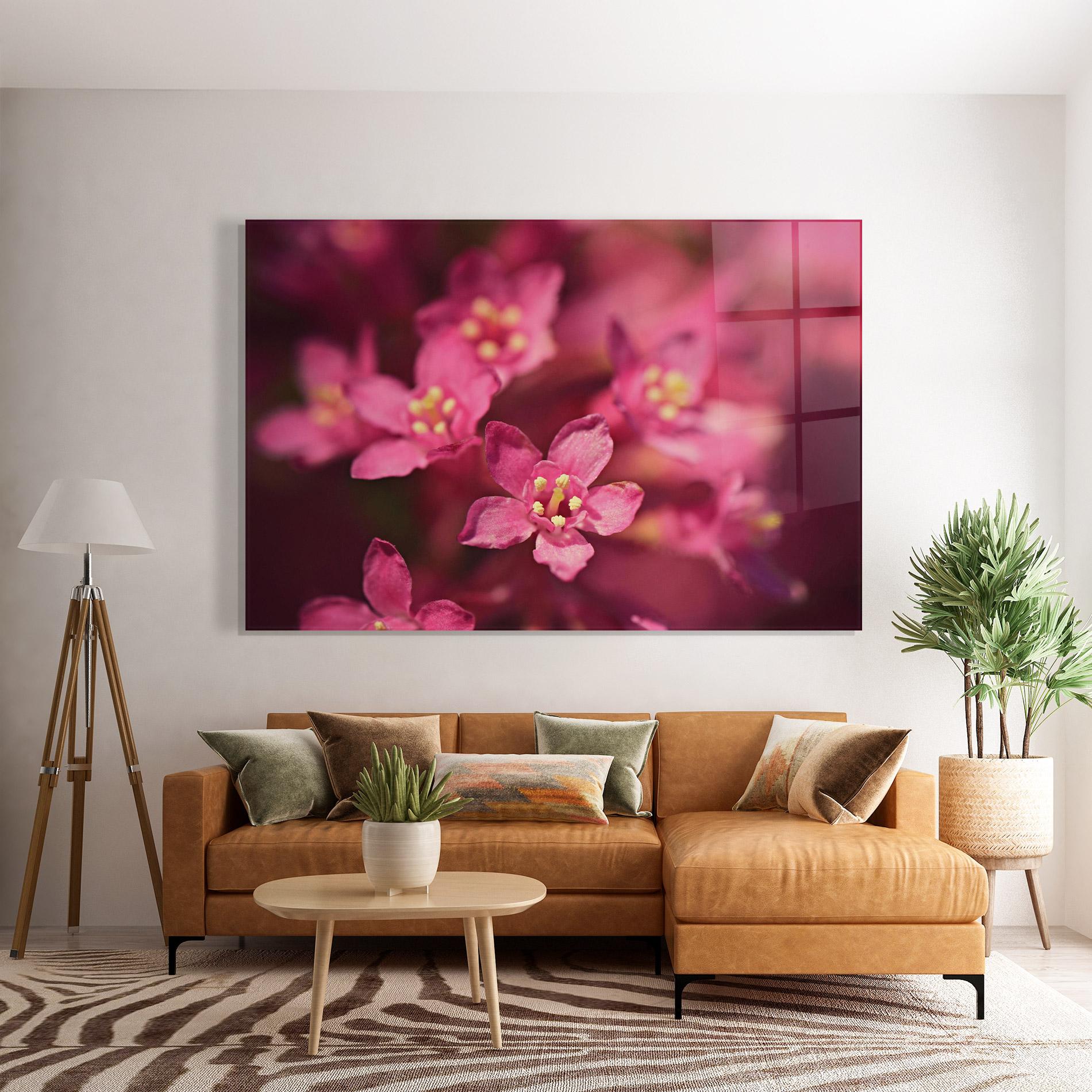 Üvegkép Flower Background mockup 7