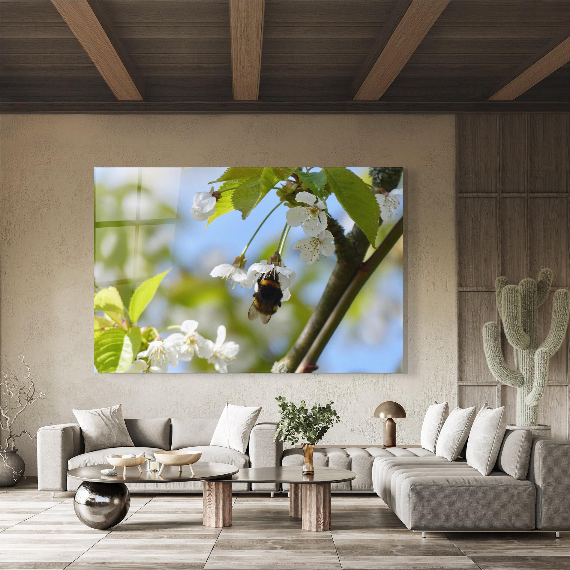 Üvegkép Bee Wild Tree mockup 8