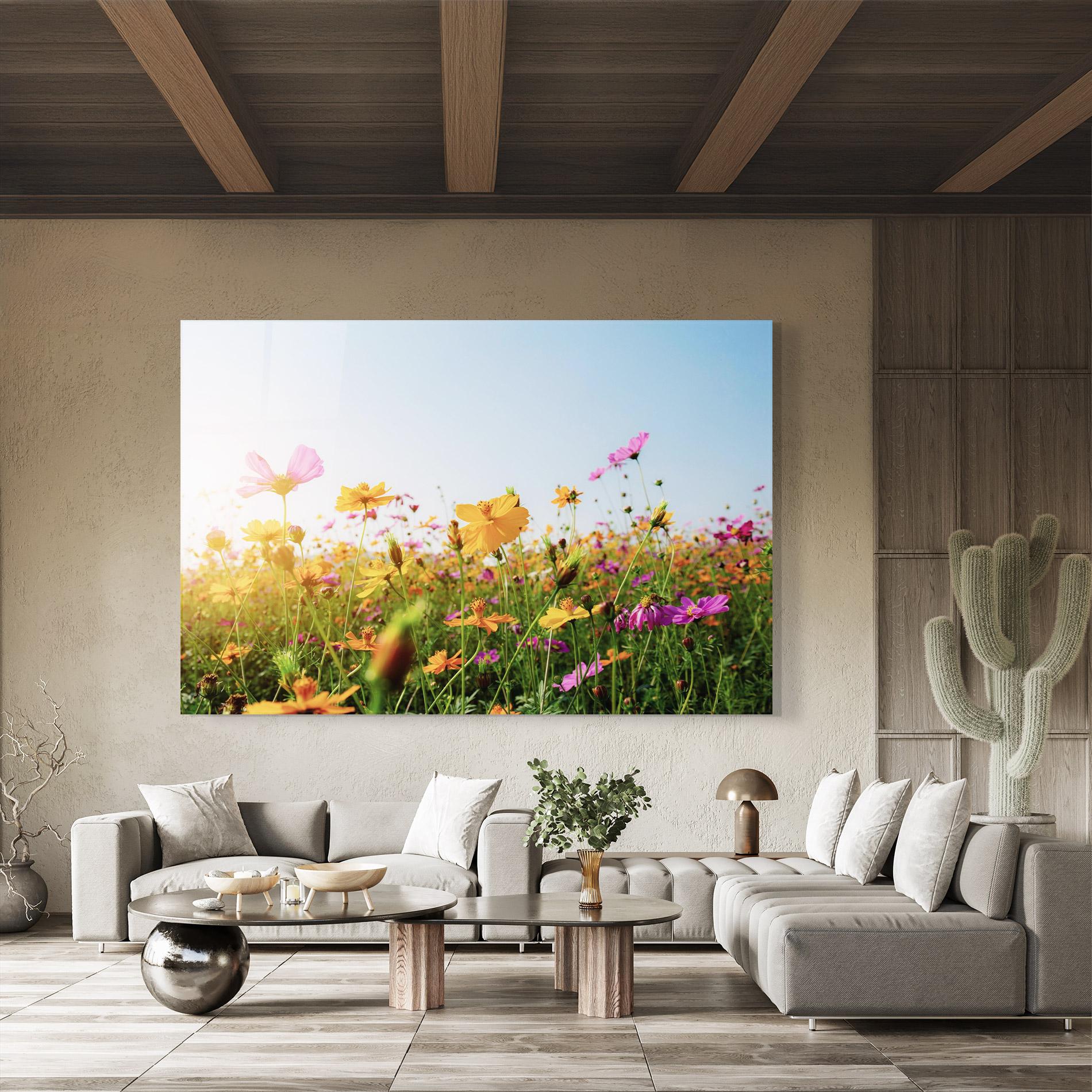 Üvegkép Cosmos Field Sunset mockup 8