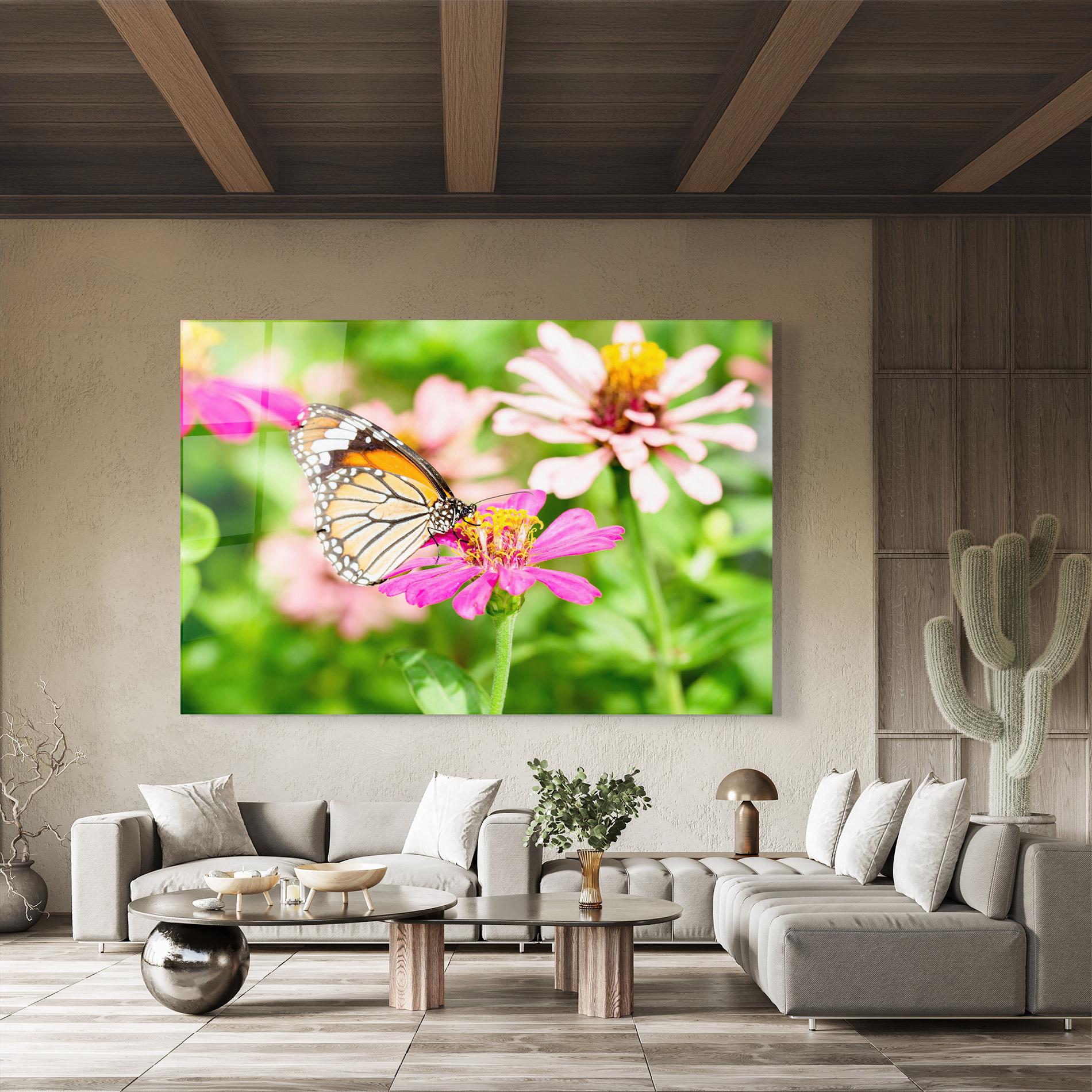 Üvegkép Daylight Butterfly mockup 8