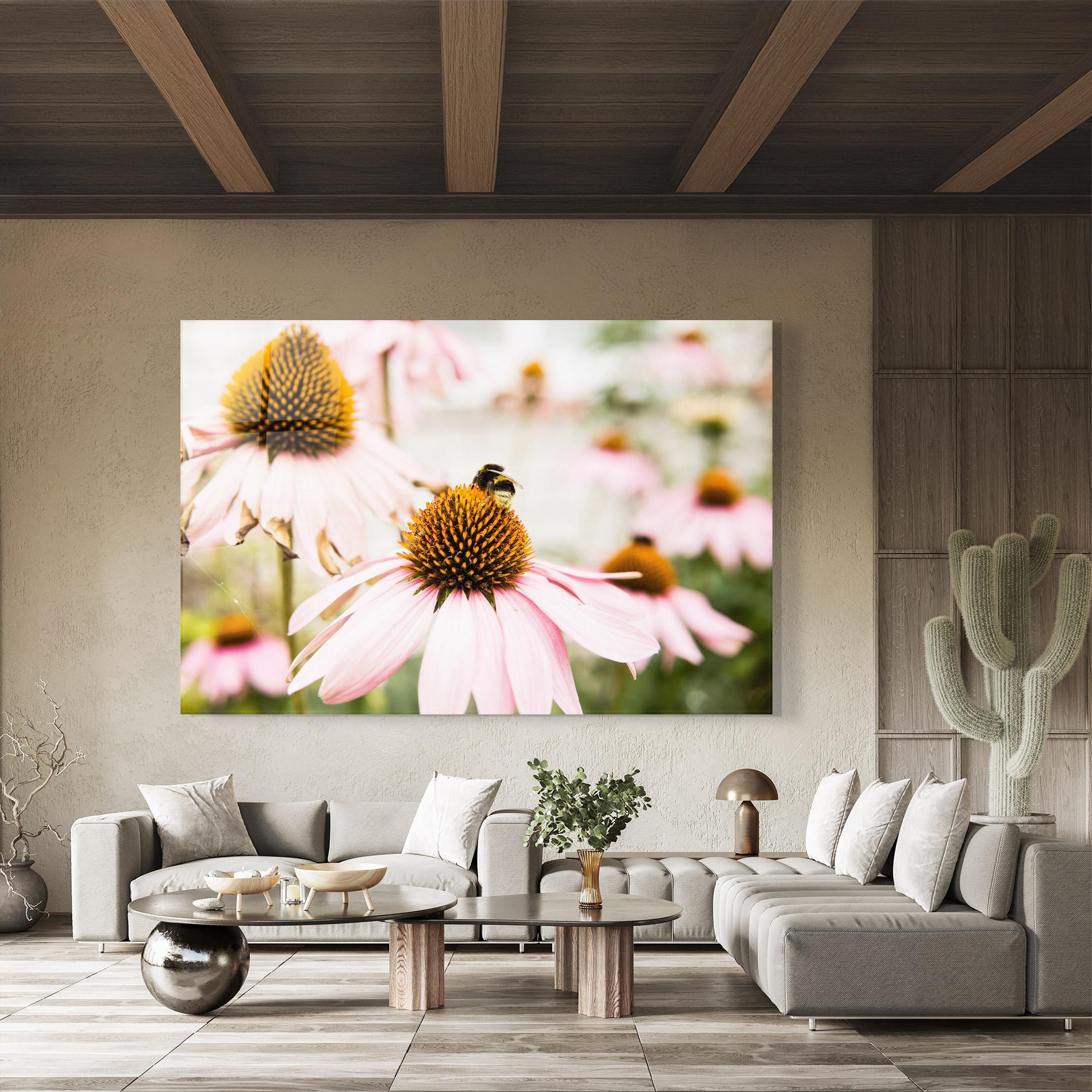 Üvegkép Daylight Flower mockup 8