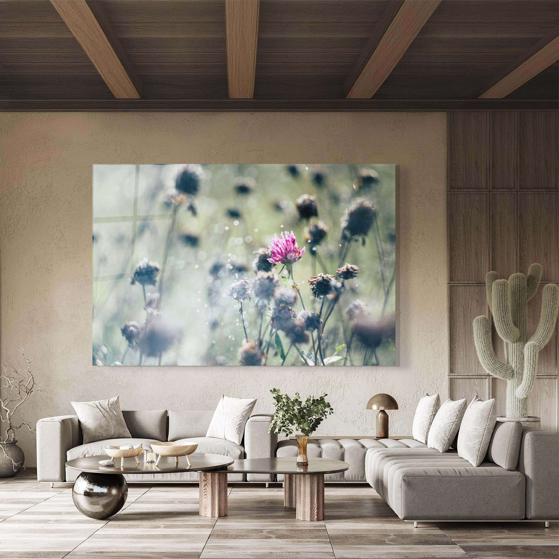 Üvegkép Dreamy Purple Flower mockup 8