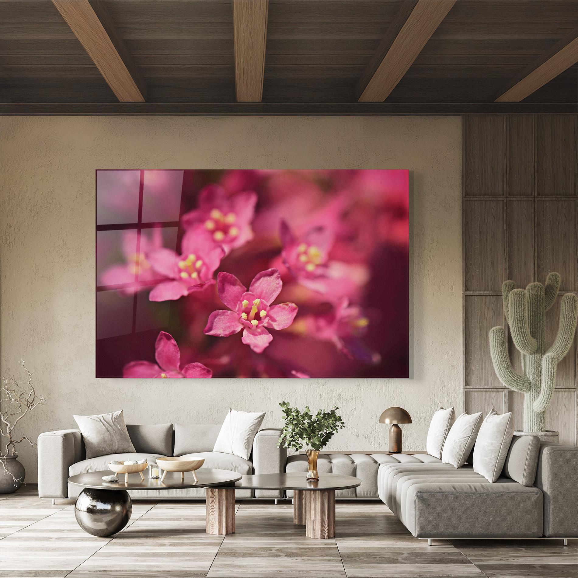 Üvegkép Flower Background mockup 8