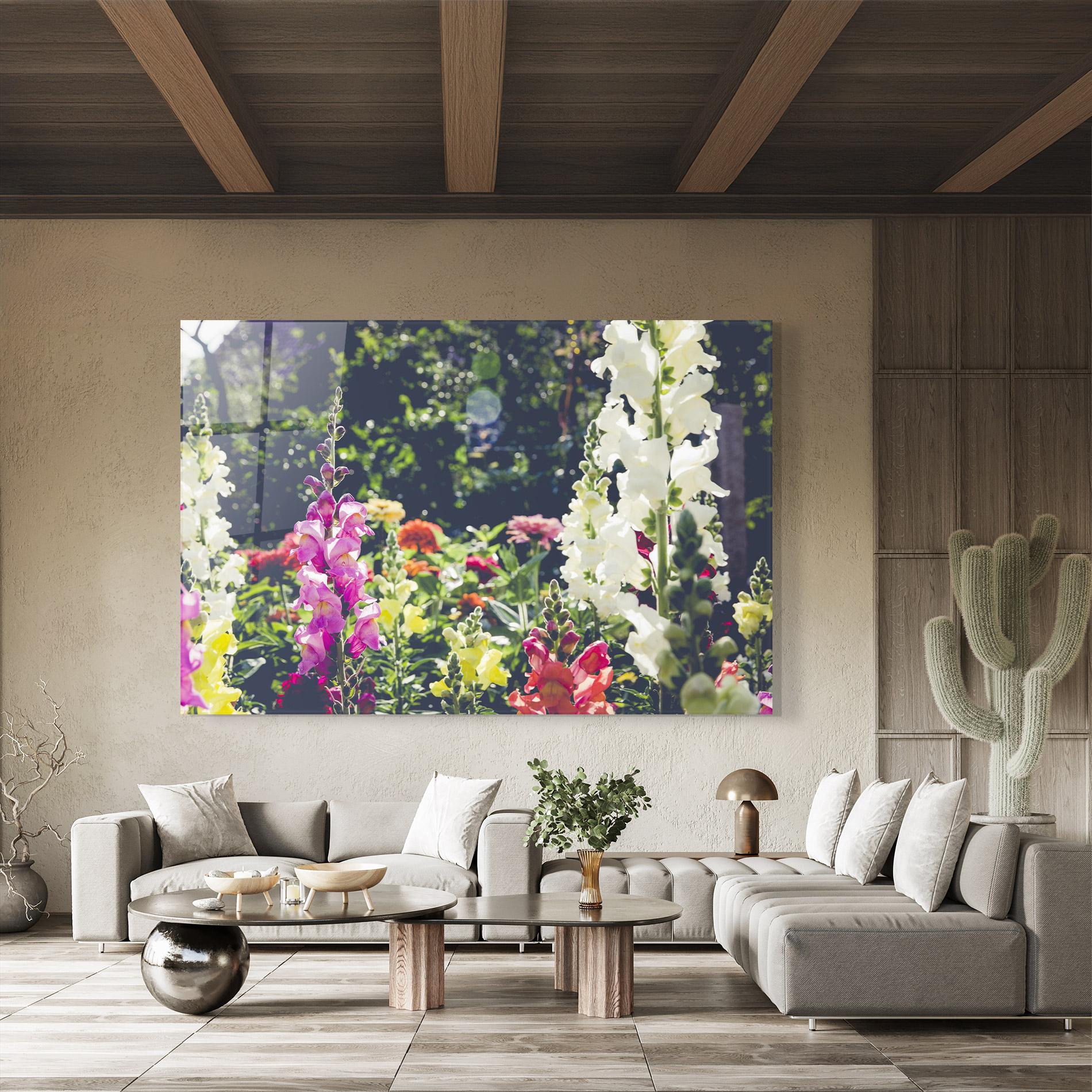 Üvegkép Garden Pretty Flowers mockup 8