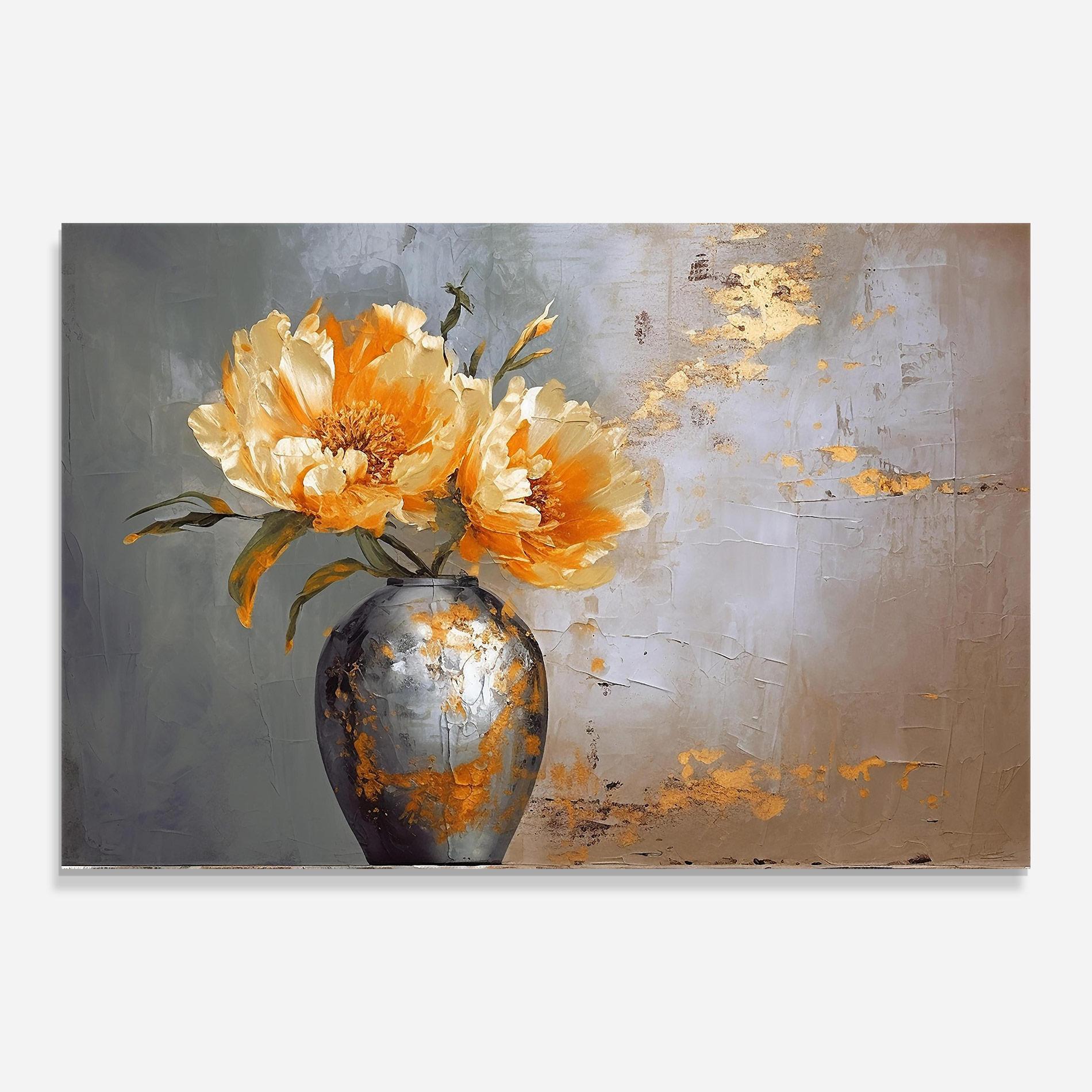 Üvegkép Grey Painting Vase mockup 0