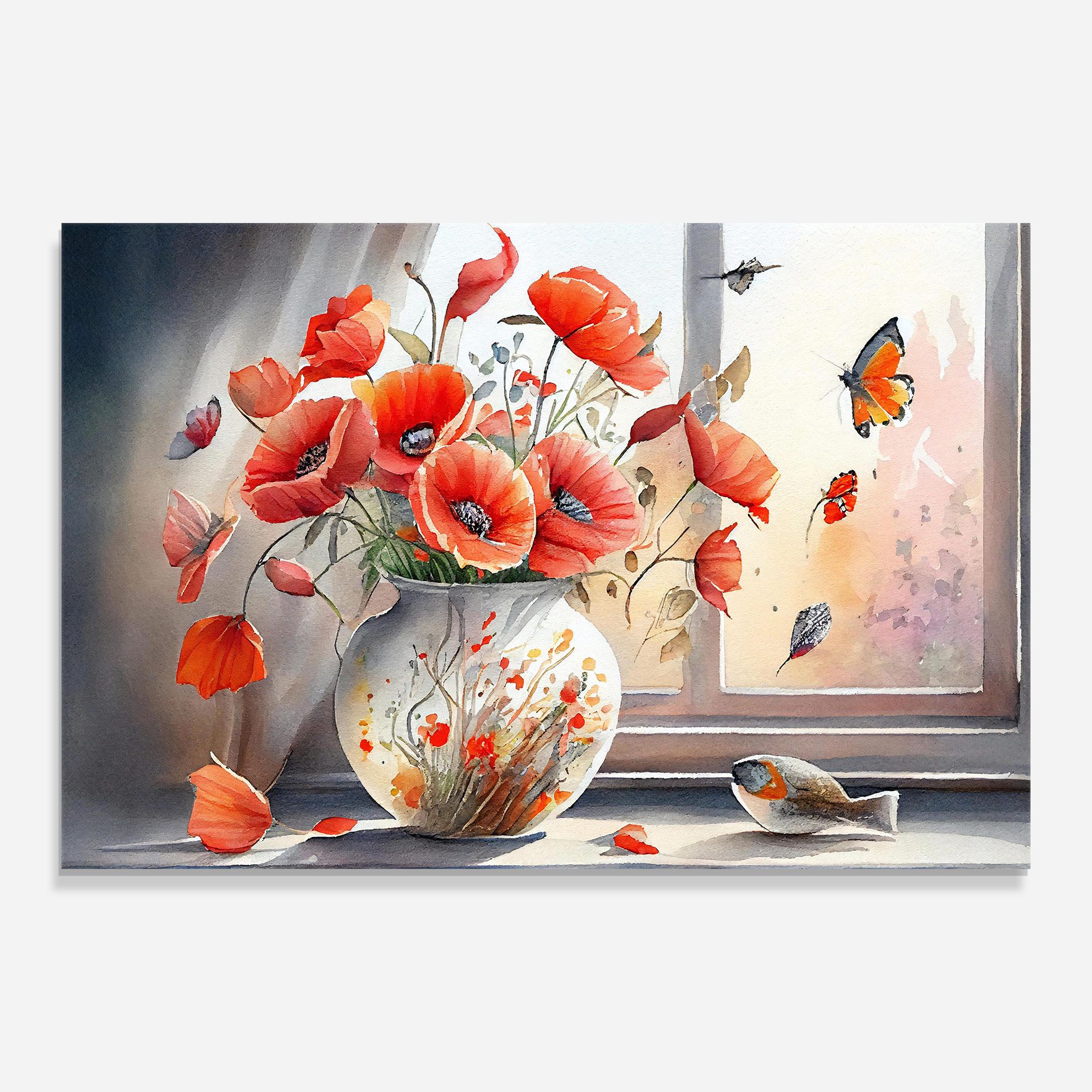 Poppies Vase mockup 0