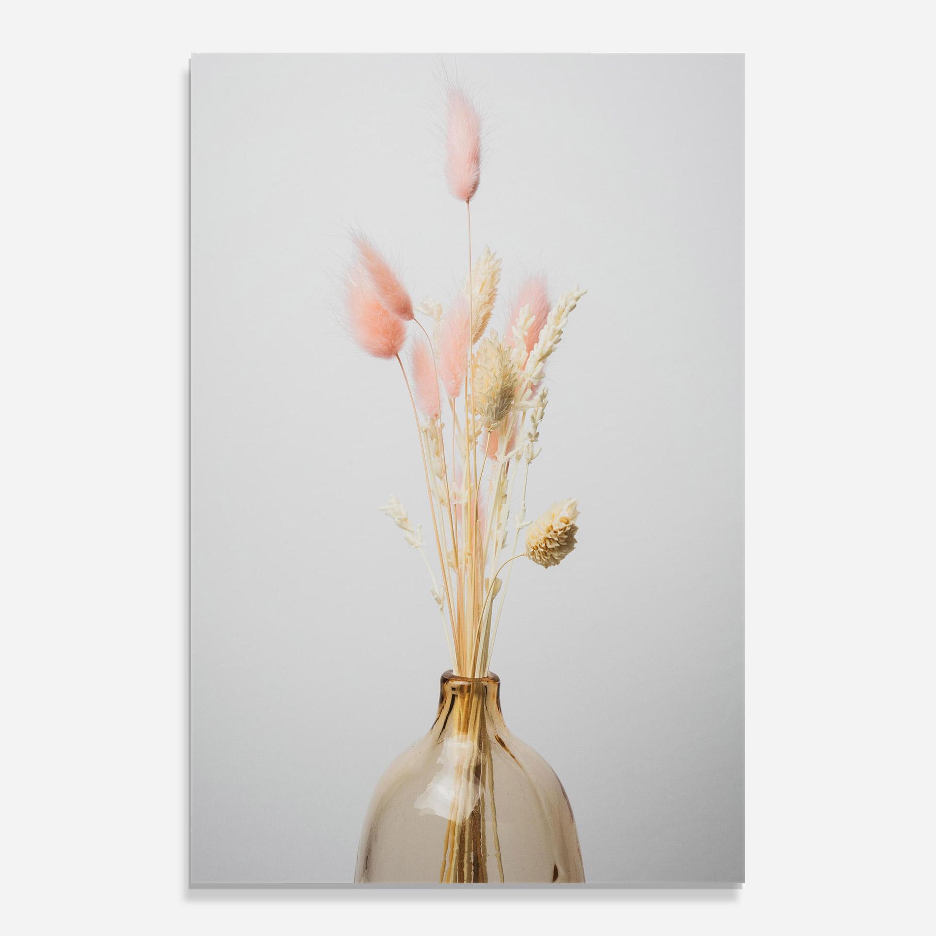 Üvegkép Pink Cream Flower Vase mockup 0