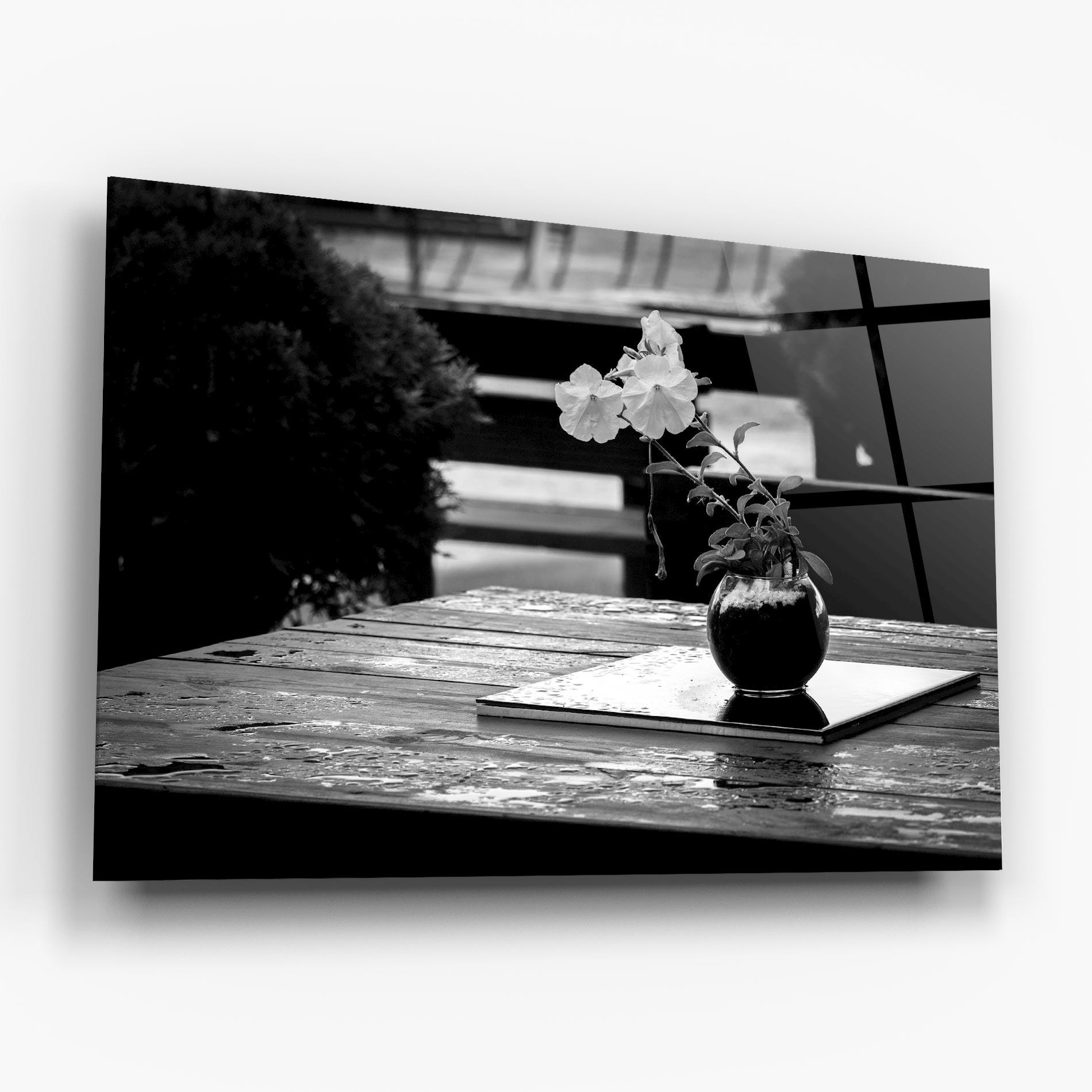Üvegkép Black Vase View mockup 6