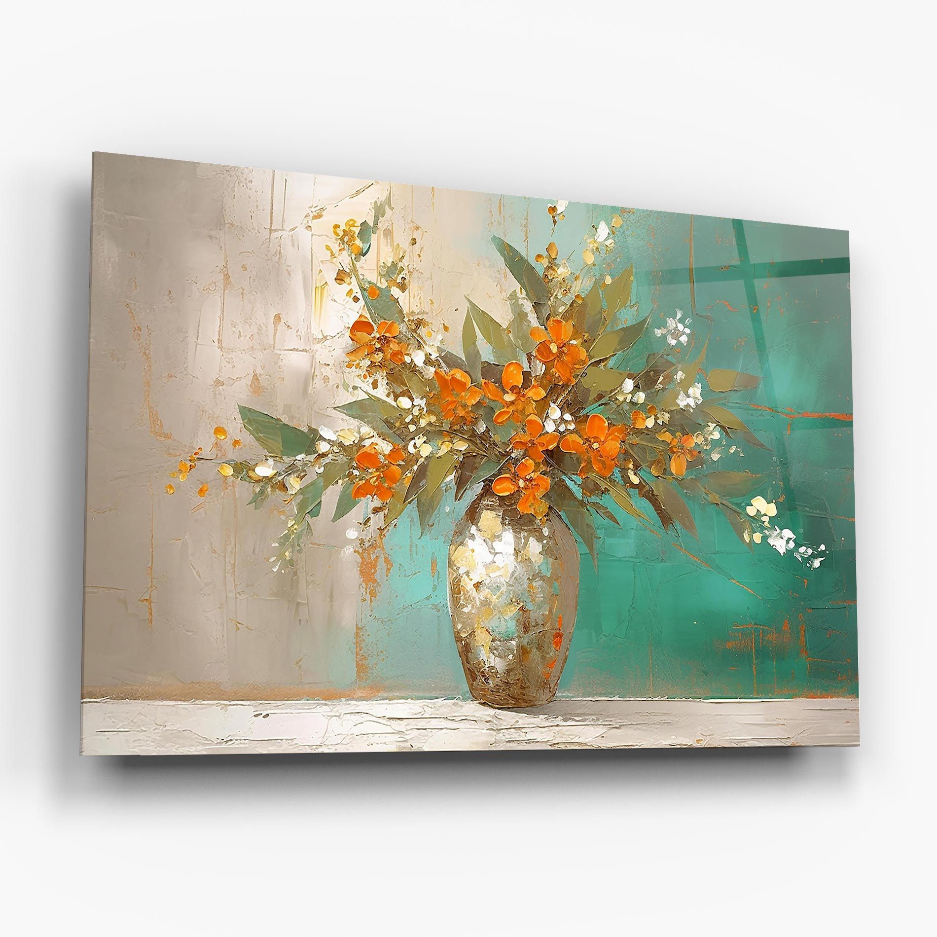 Grey Vase Orange mockup 6