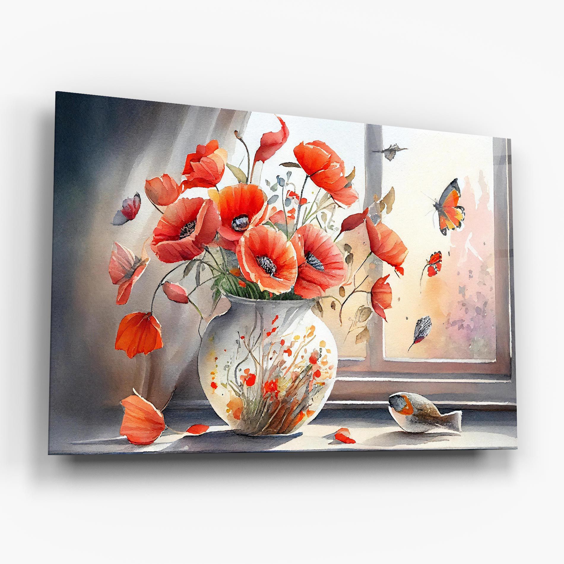 Poppies Vase mockup 6