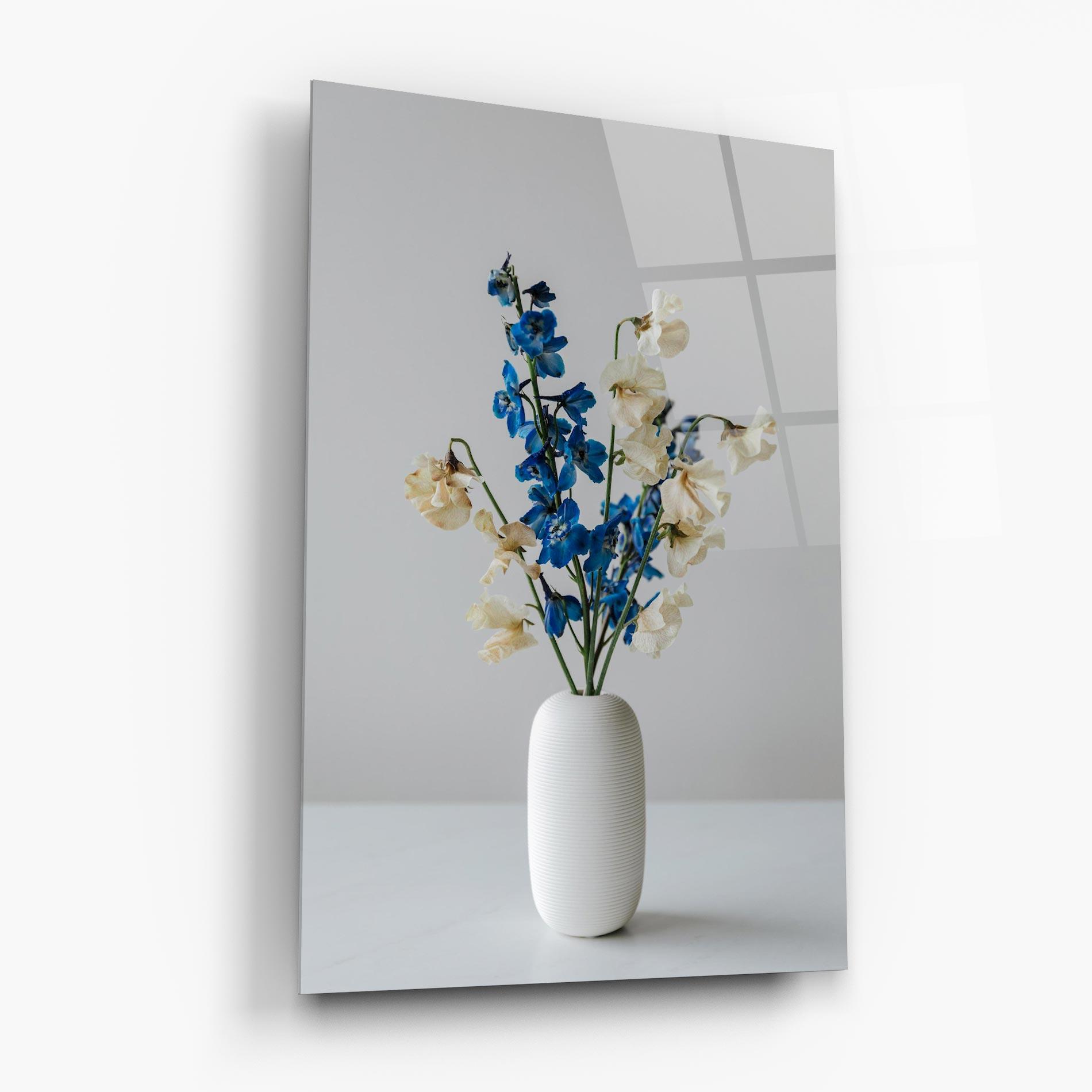 Üvegkép Blue White Vase mockup 6