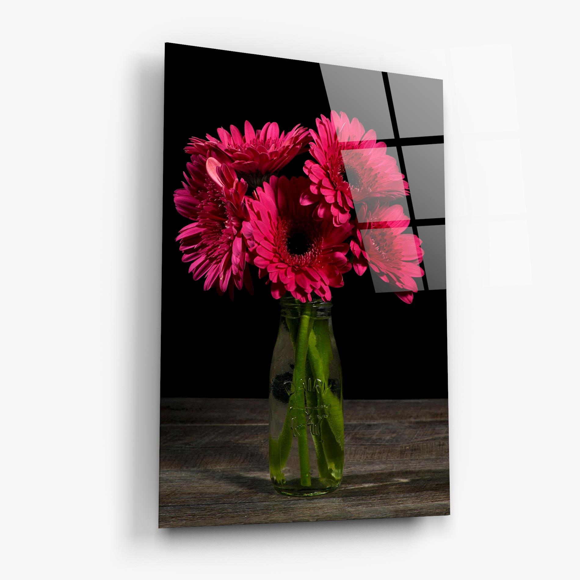 Üvegkép Vase Strong Pink mockup 6