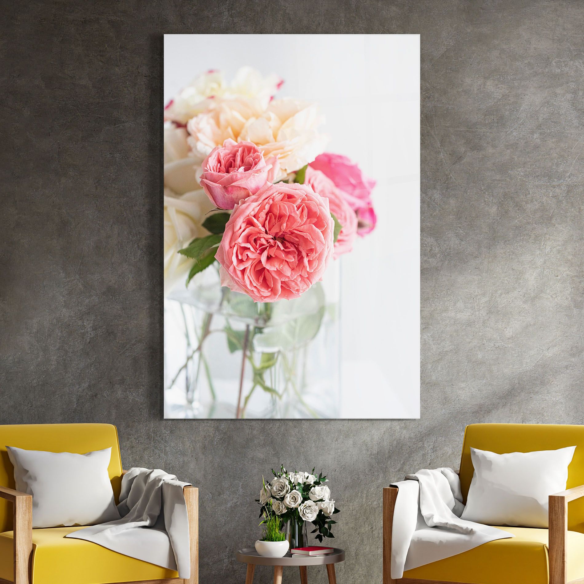 Pink Rose Vase mockup 4