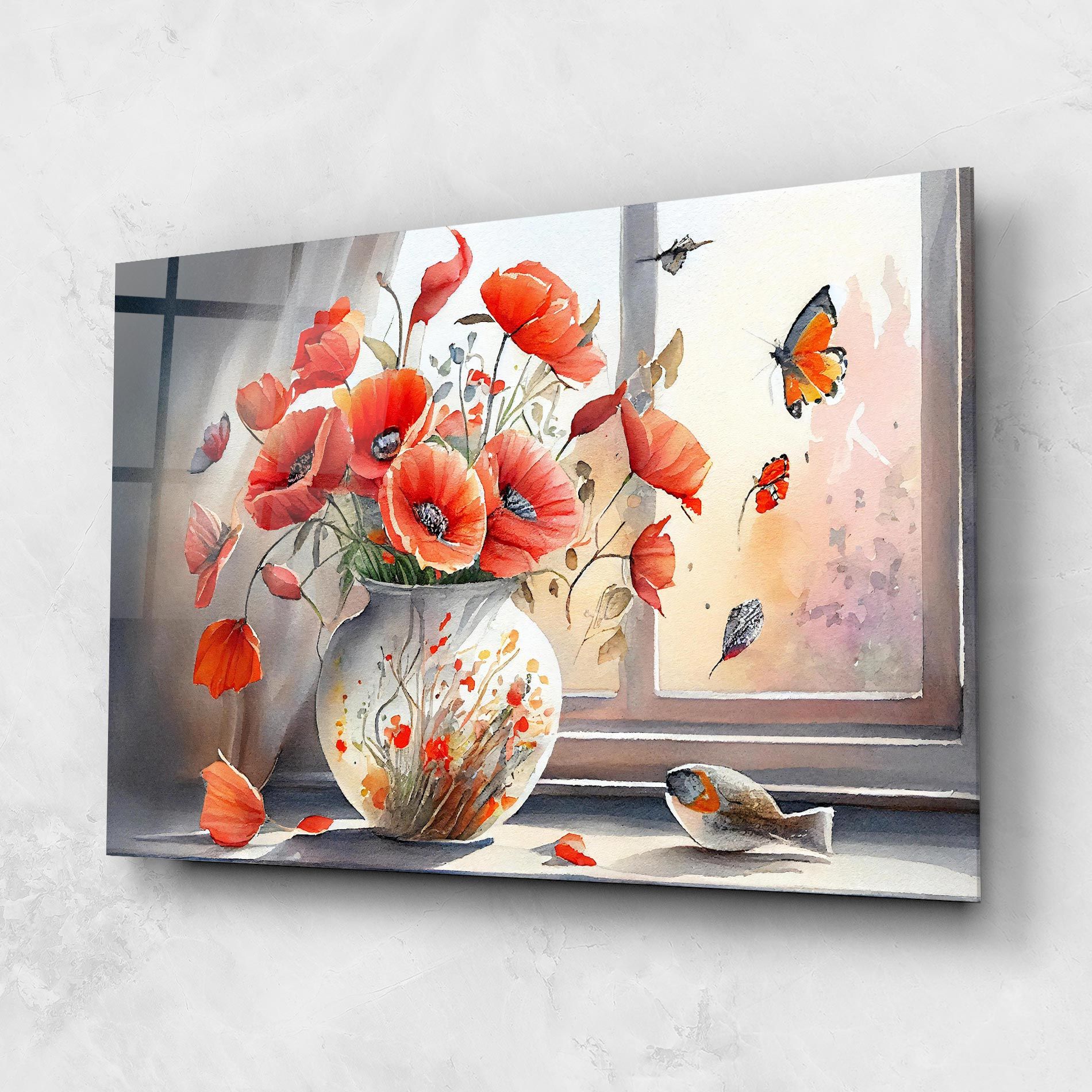 Poppies Vase mockup 1